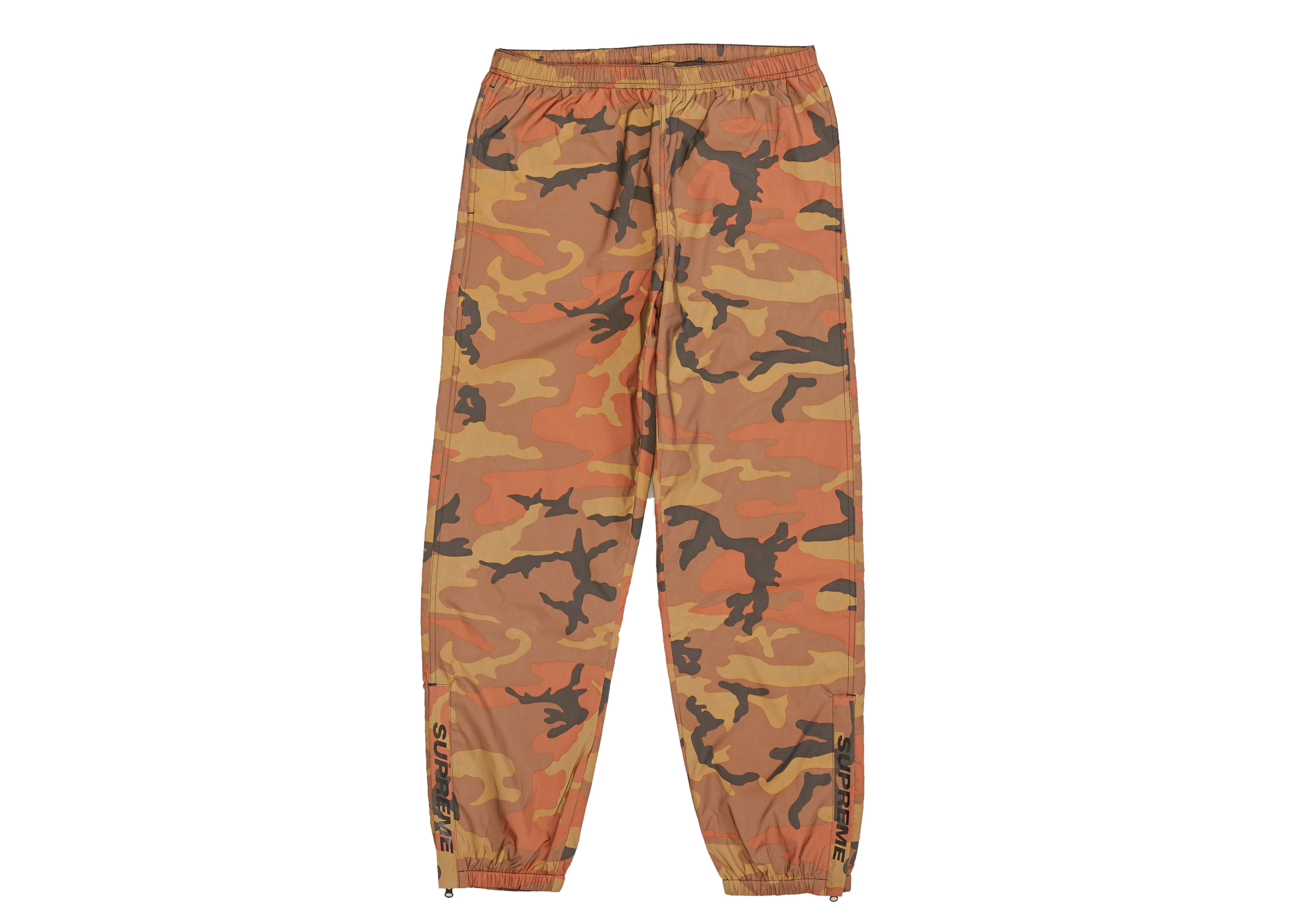 supreme orange camo pants