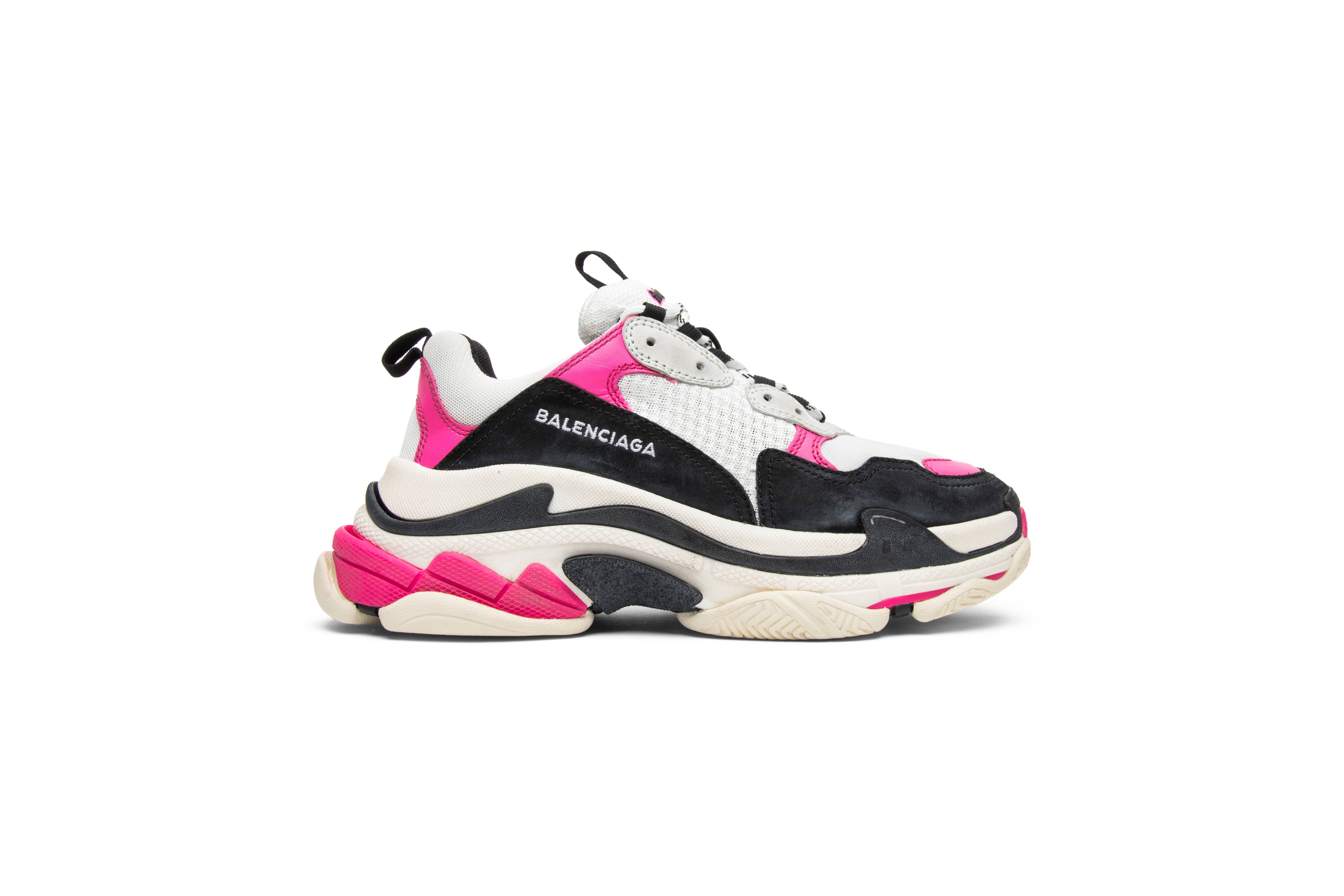 balenciaga triple s split black grey