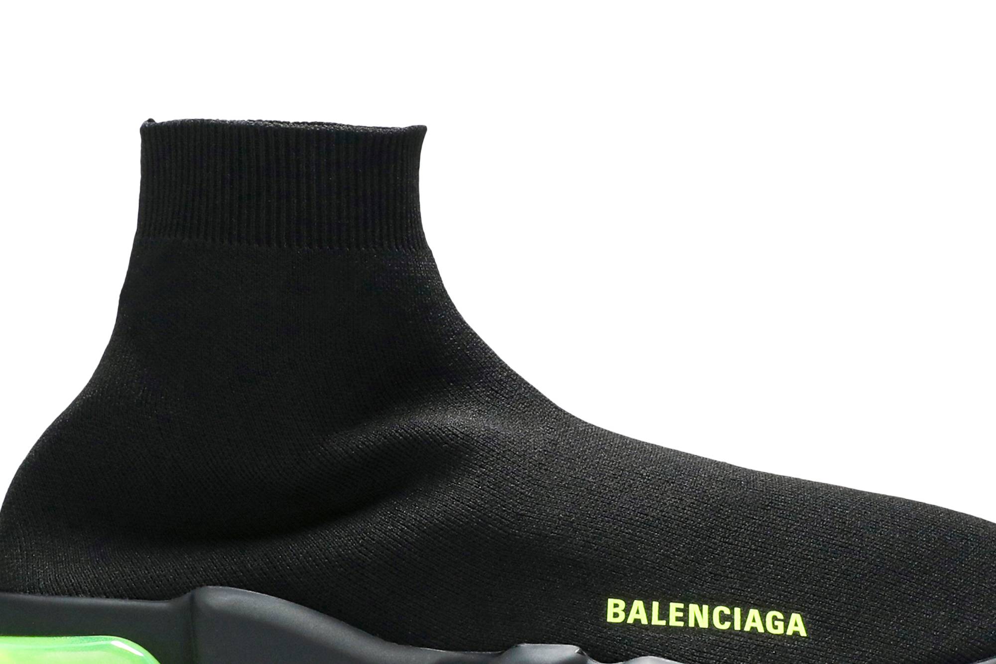 balenciaga speed black yellow