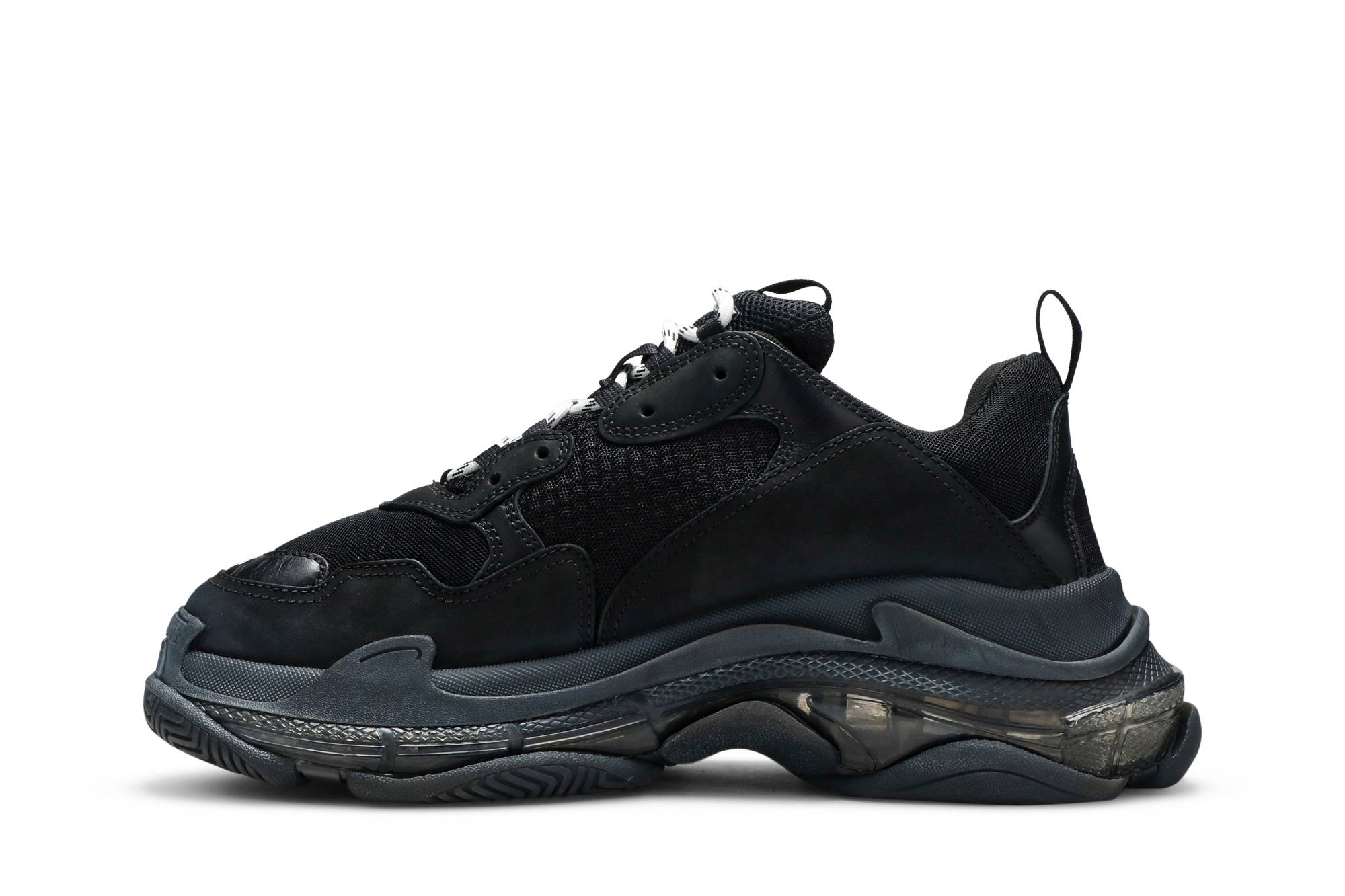 balenciaga triple s in black