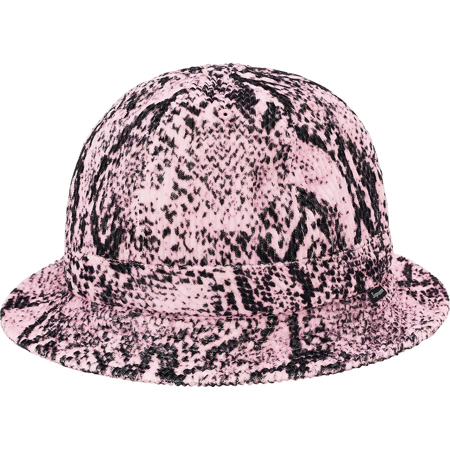 supreme snakeskin corduroy bell hat