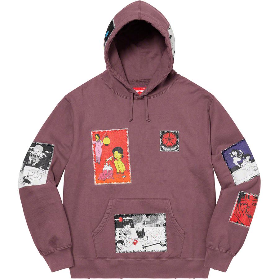 supreme toshio saeki hooded sweatshirt white