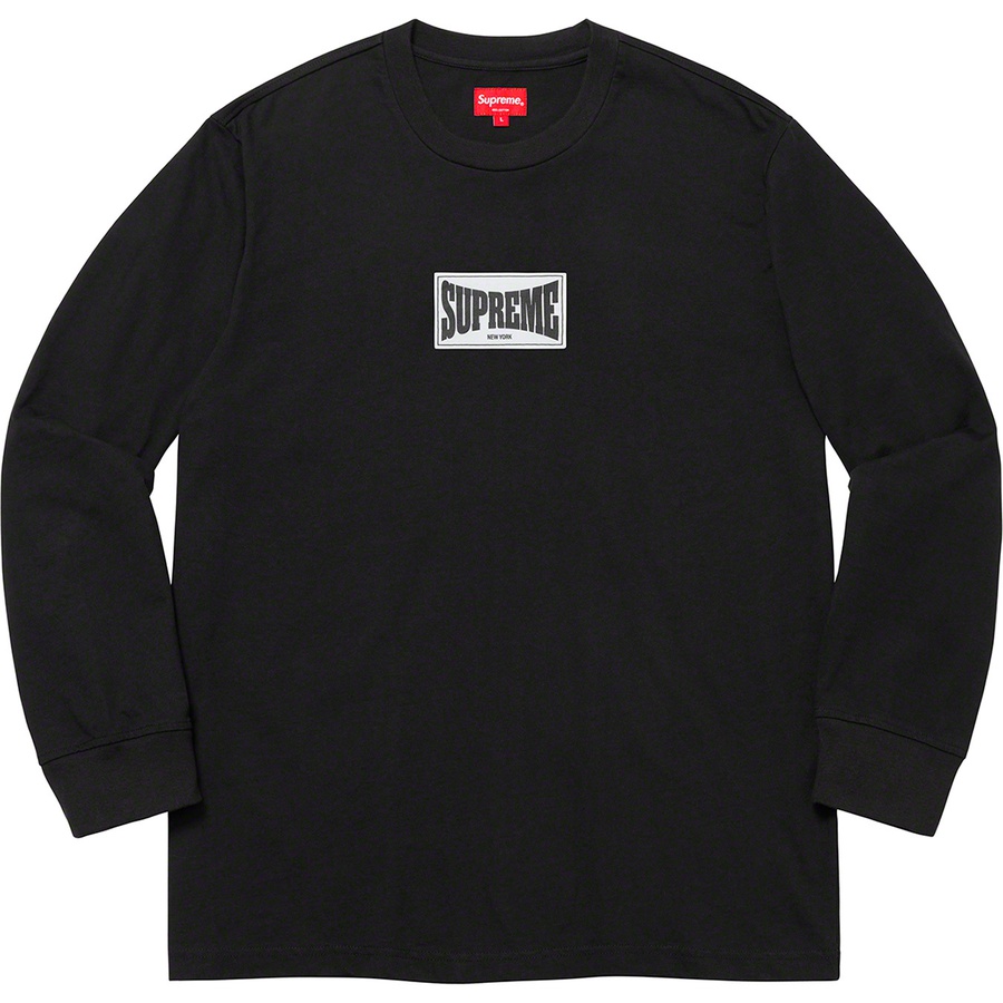 supreme woven label long sleeve