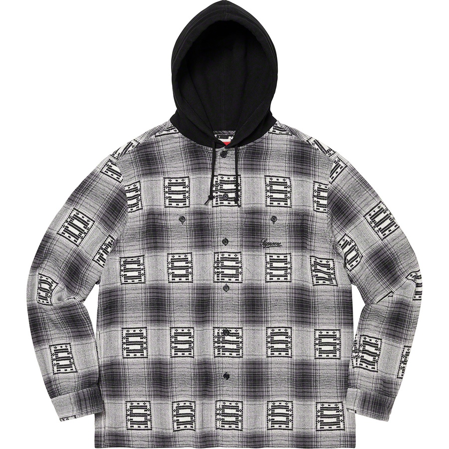 supreme shadow plaid hoodie