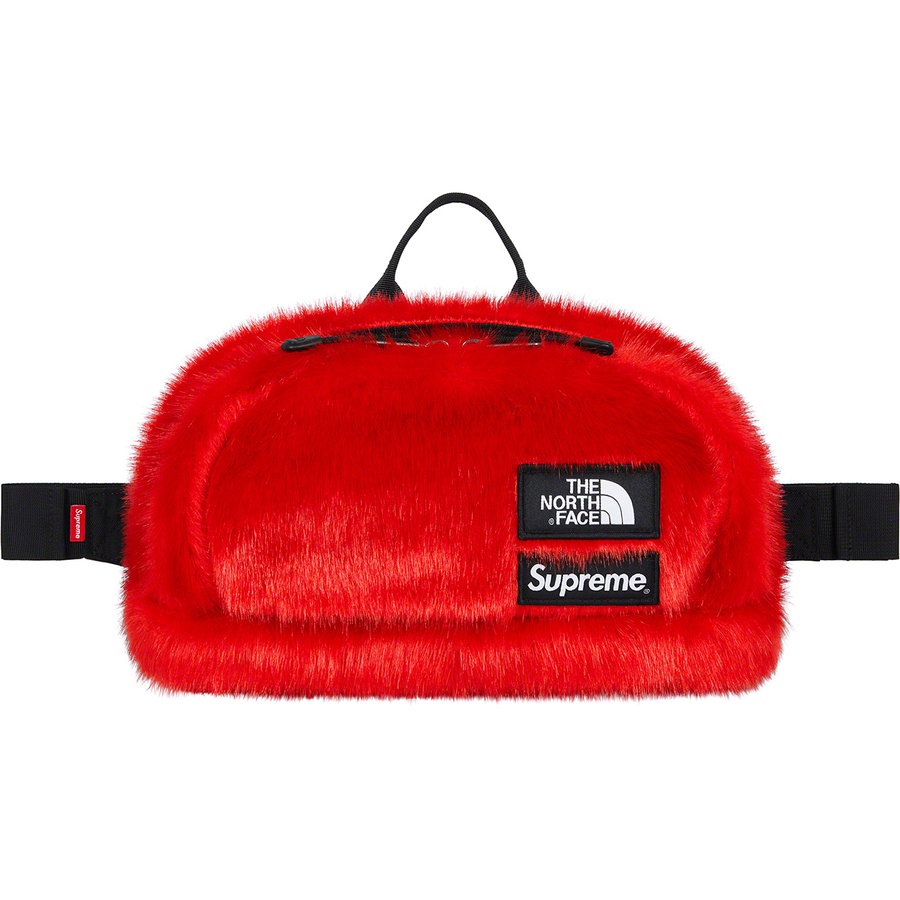 supreme the north face faux fur waist bag