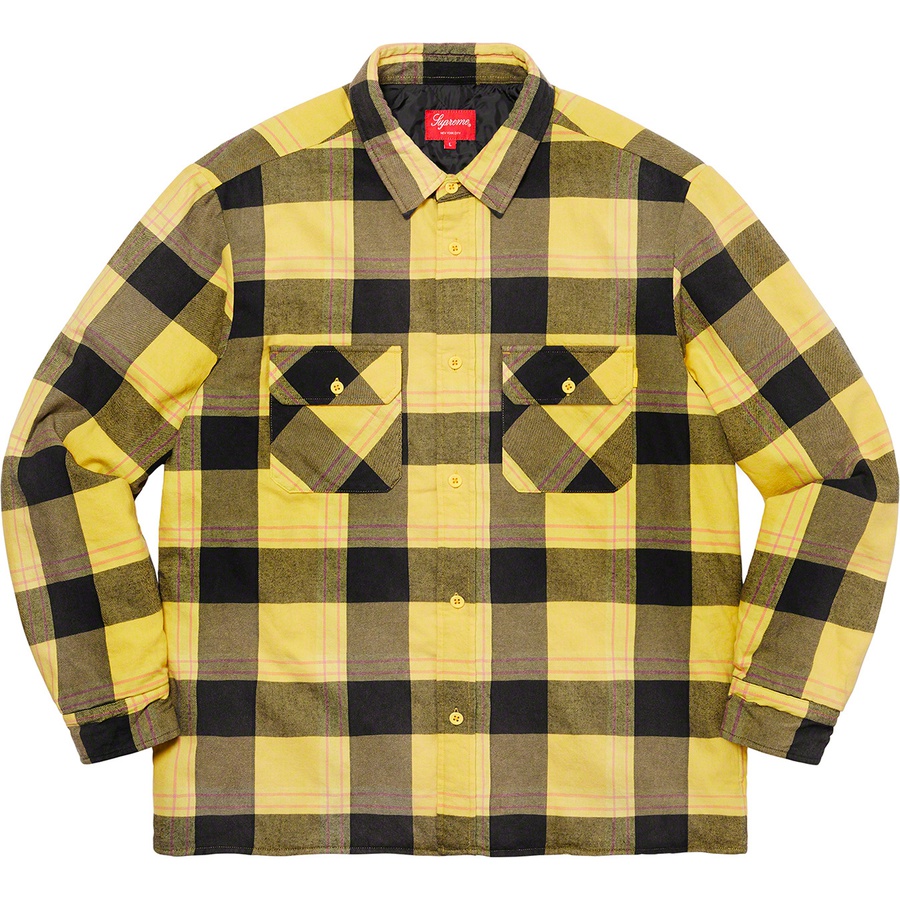 supreme independent quilted flannel shirt