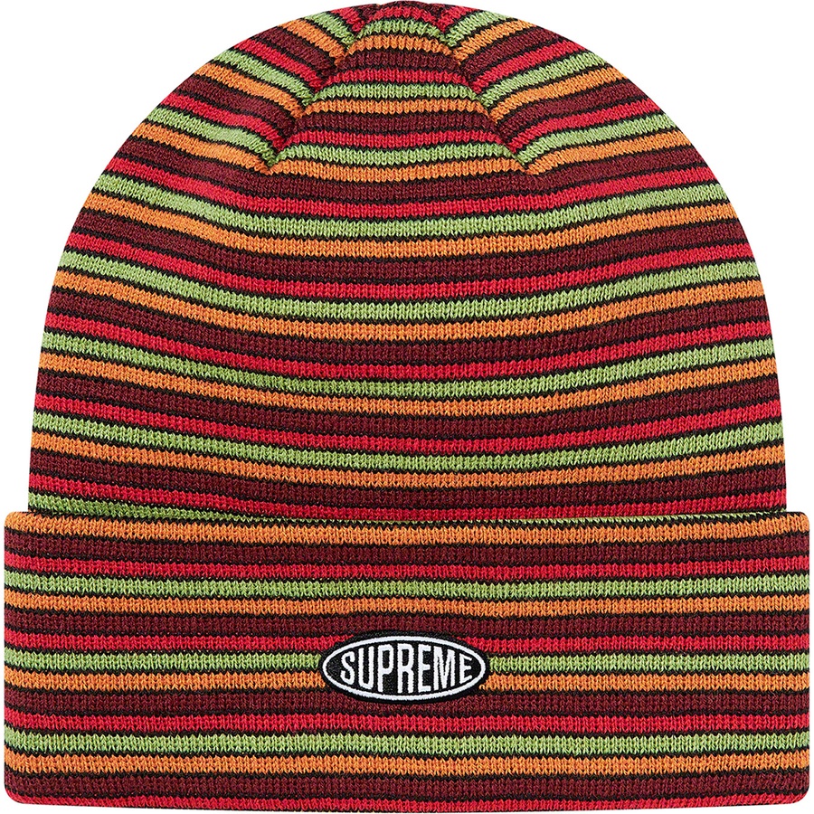 supreme multi stripe beanie