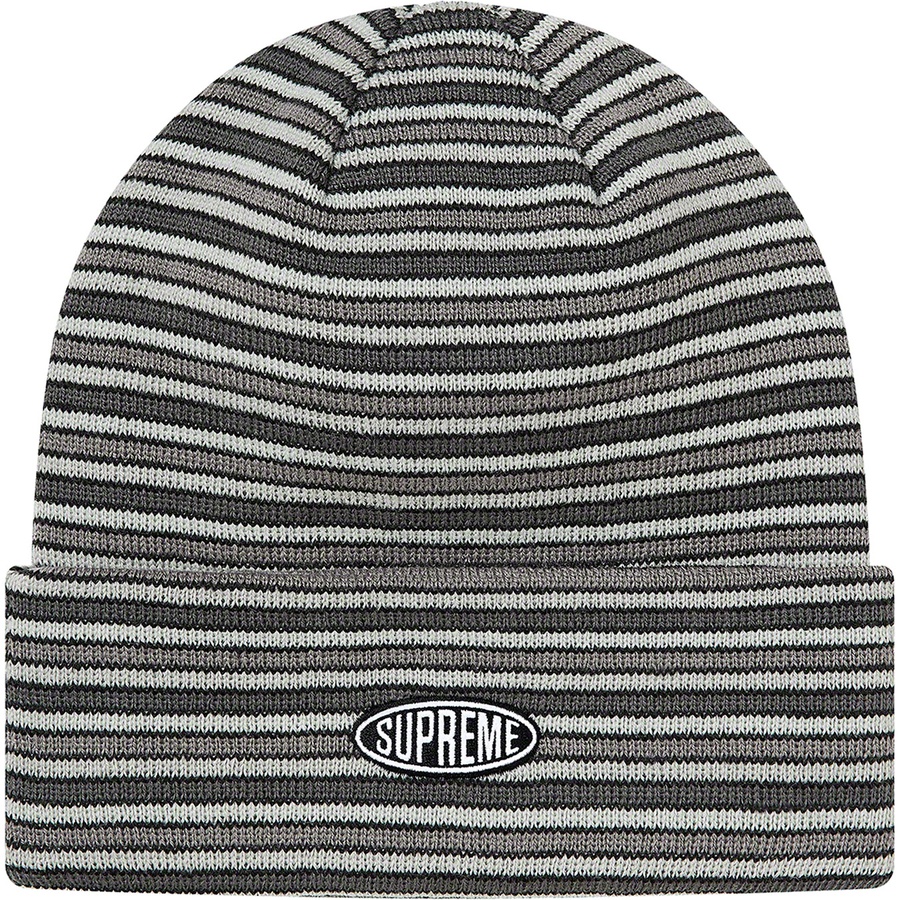 supreme bright stripe beanie