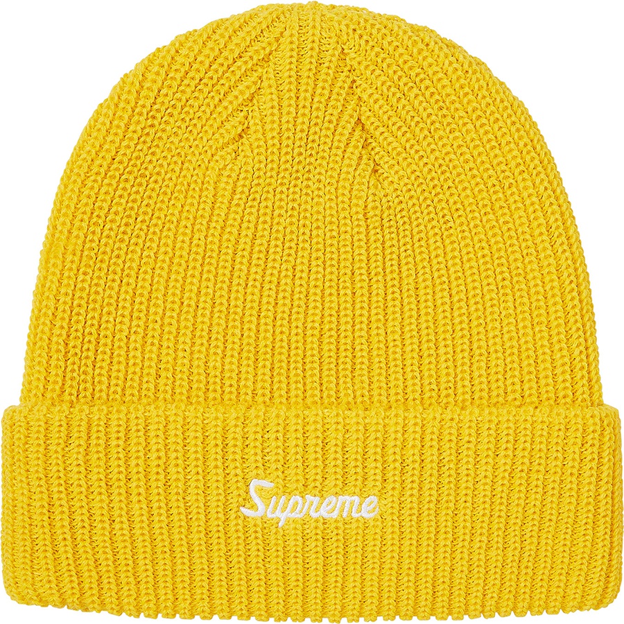 yellow supreme beanie