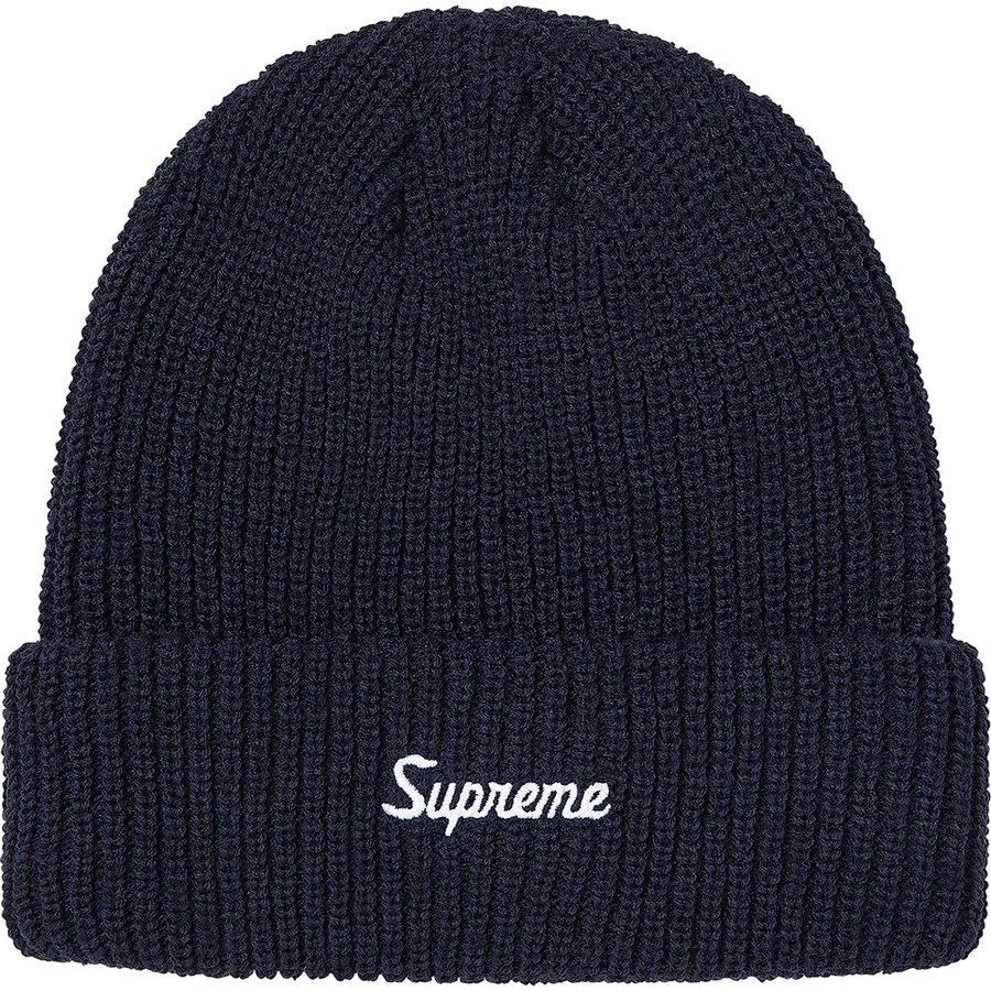 supreme loose gauge beanie navy