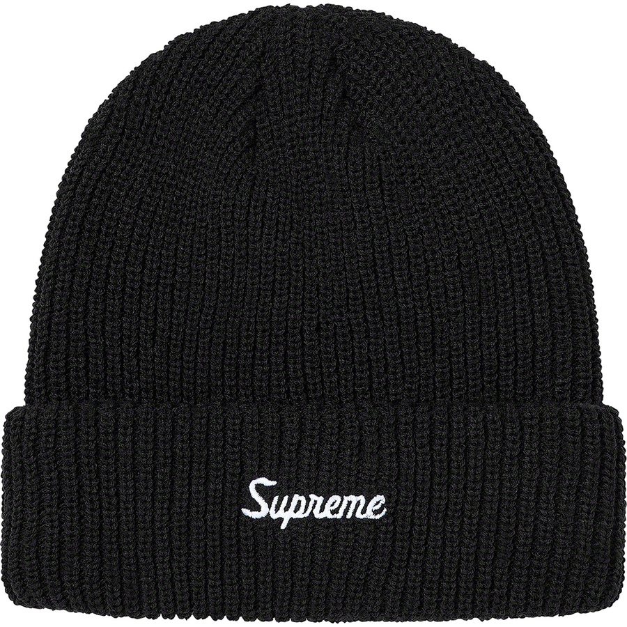 supreme loose gauge beanie black