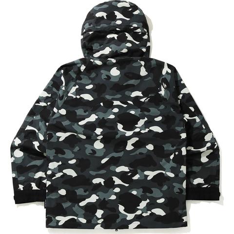 black camo snowboard jacket