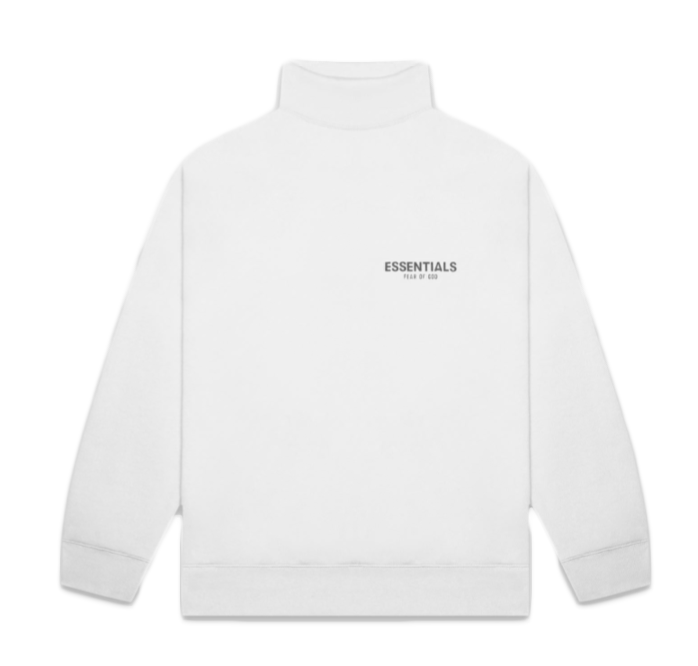 Mock Neck Pullover Fear of God White Essentials. Fear of God Essentials Pullover Hoodie Applique logo. Fear of God Essentials Fleece shortsbuttercream. Худи Fear of God Essentials White купить Воронеж.