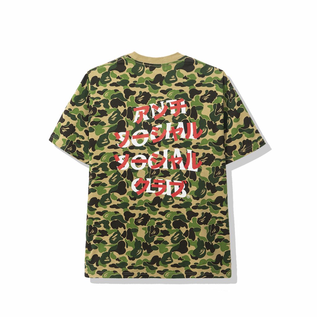 bape anti social social club t shirt