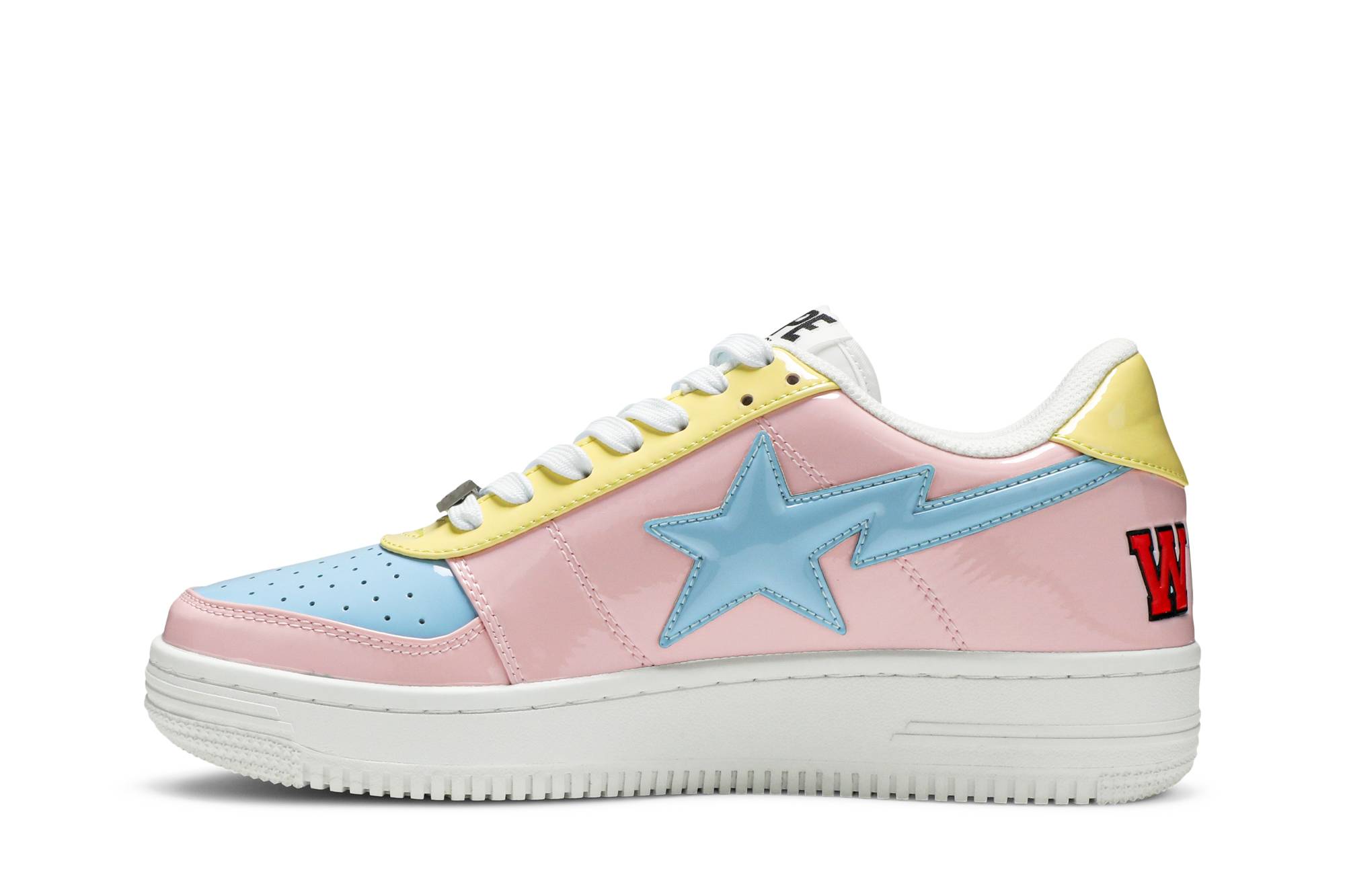 pink yellow blue bapestas