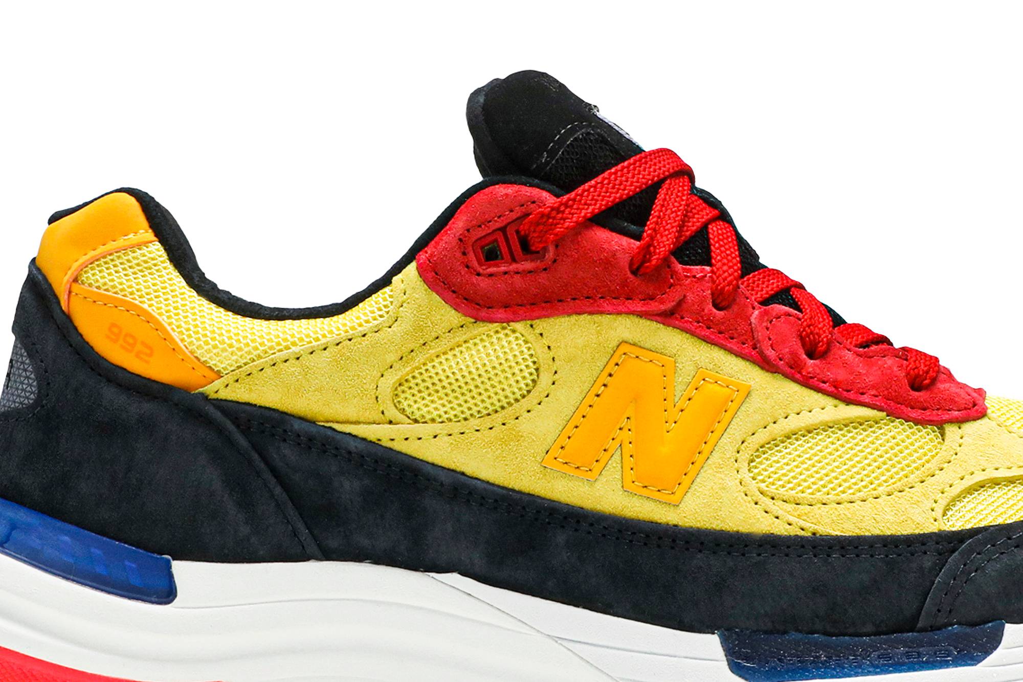 new balance 992 yellow red