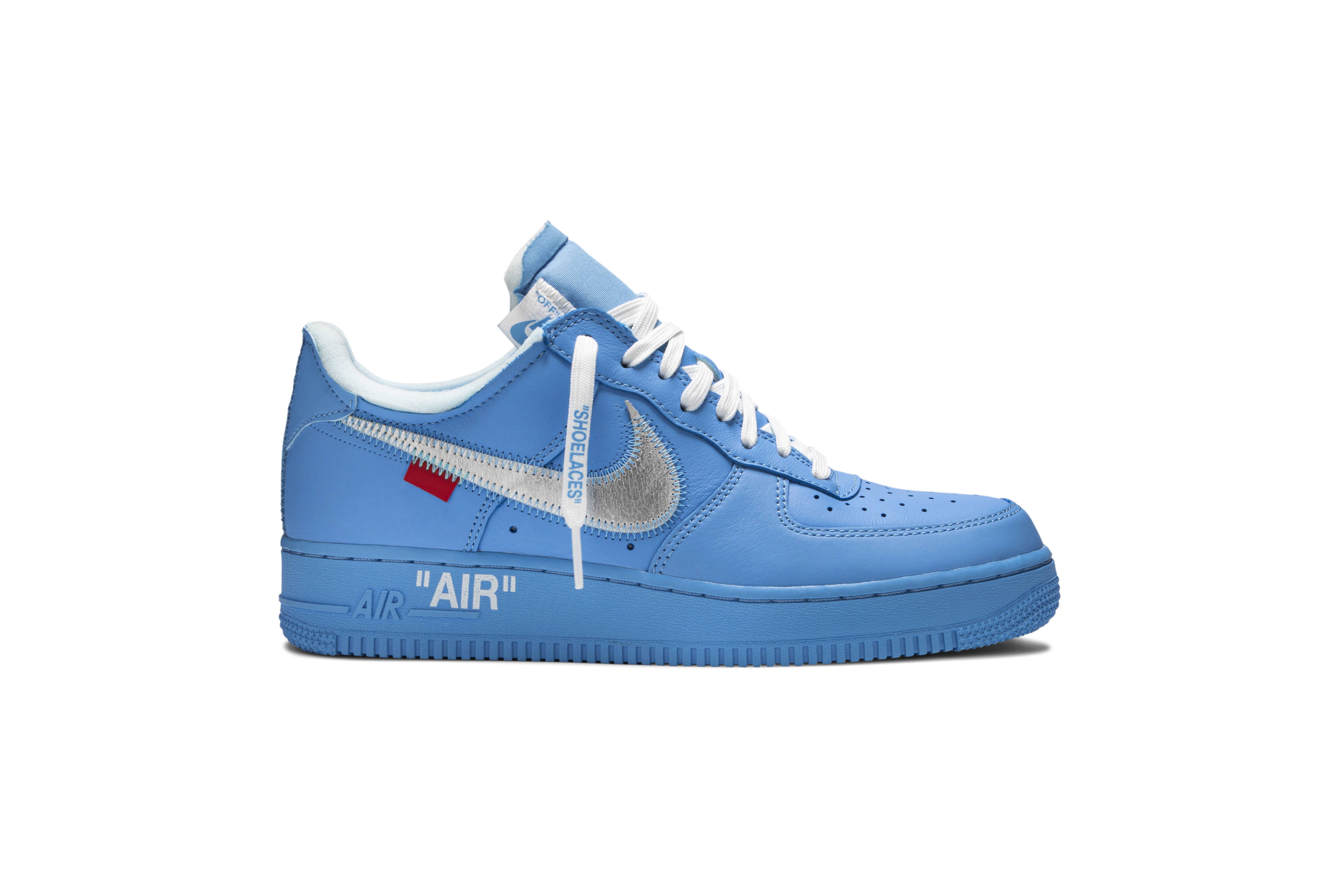 all blue air force 1 off white
