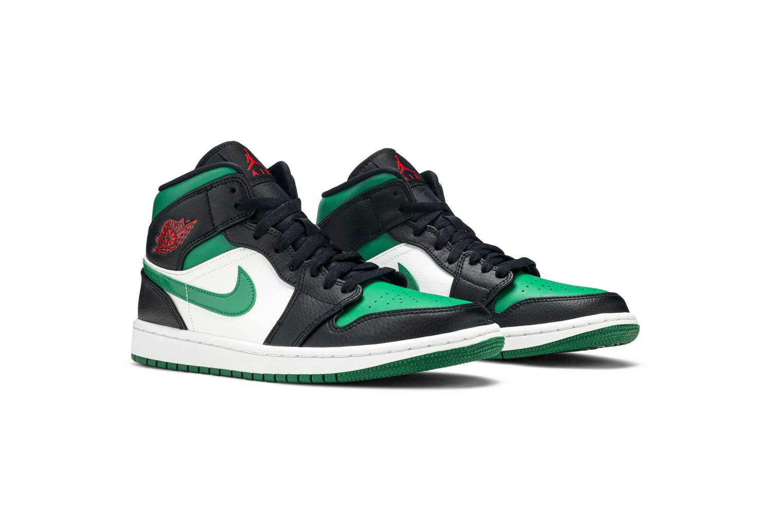 jordan 1 mid black and green