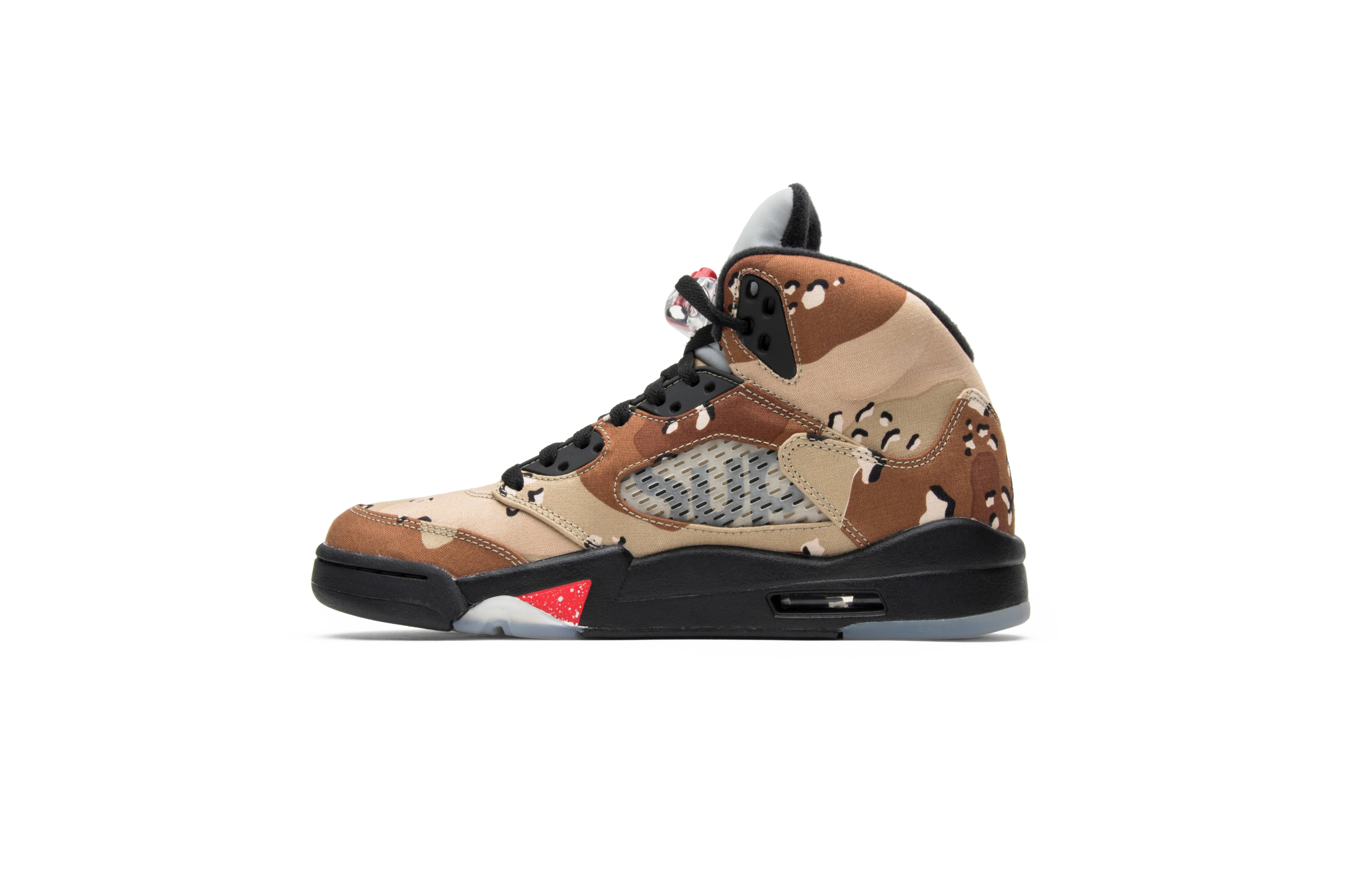 camo supreme jordan 5