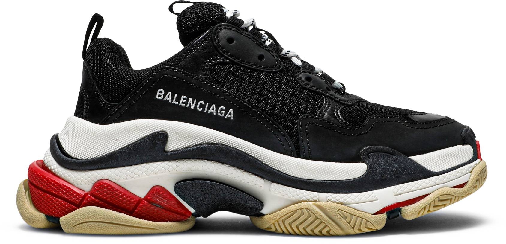 Balenciaga Triple S Sneaker 'Black Red' (WMNS) - 524037-W09O1-1000