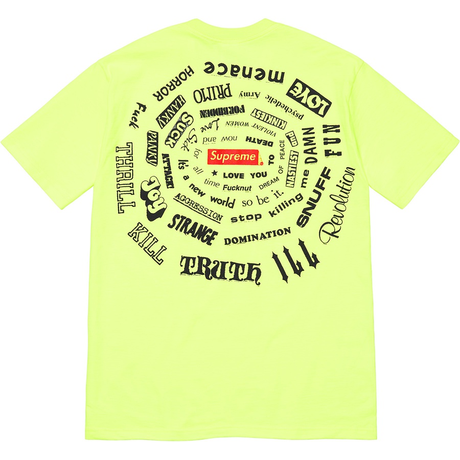 supreme tee yellow