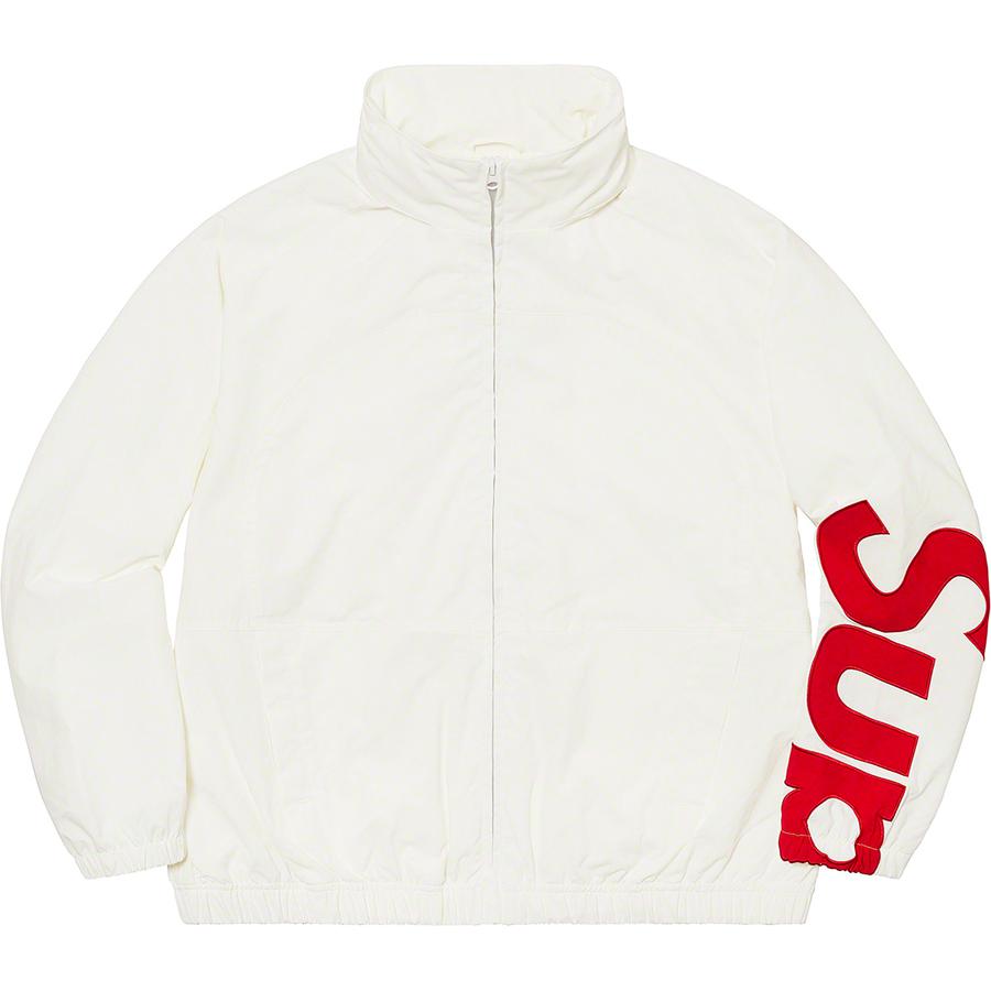 supreme spellout track jacket black