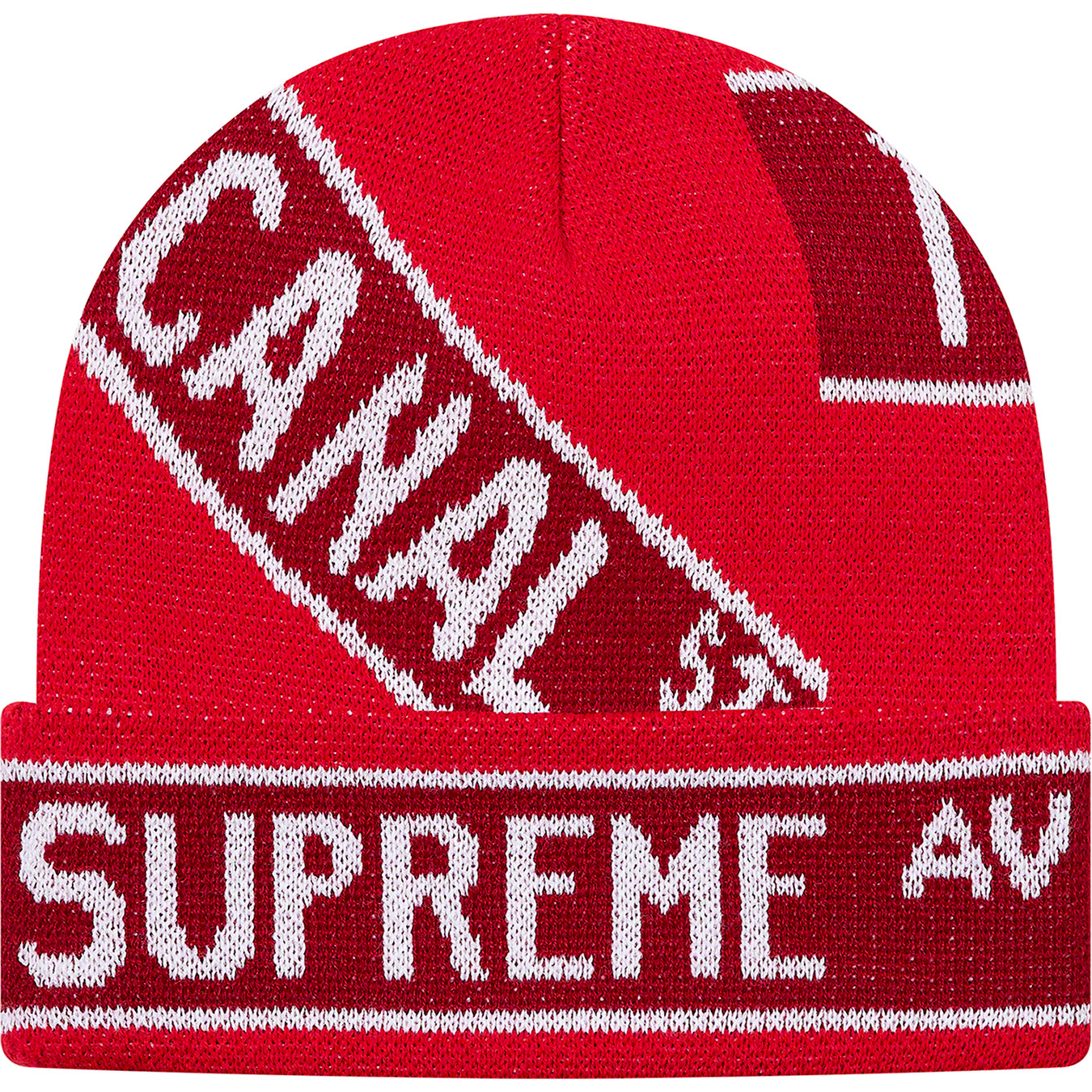 supreme street sign beanie