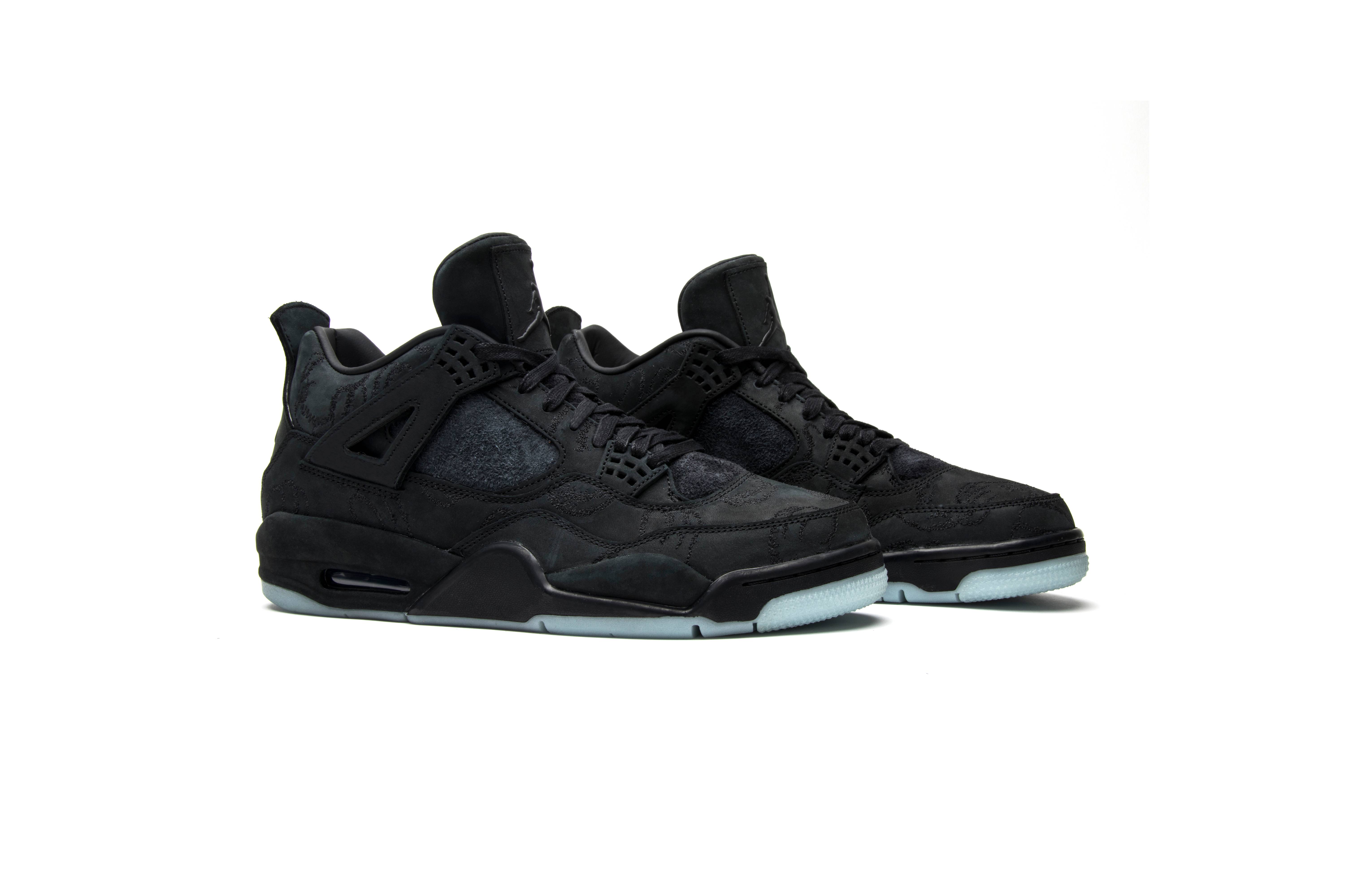 kaws x air jordan 4 retro black