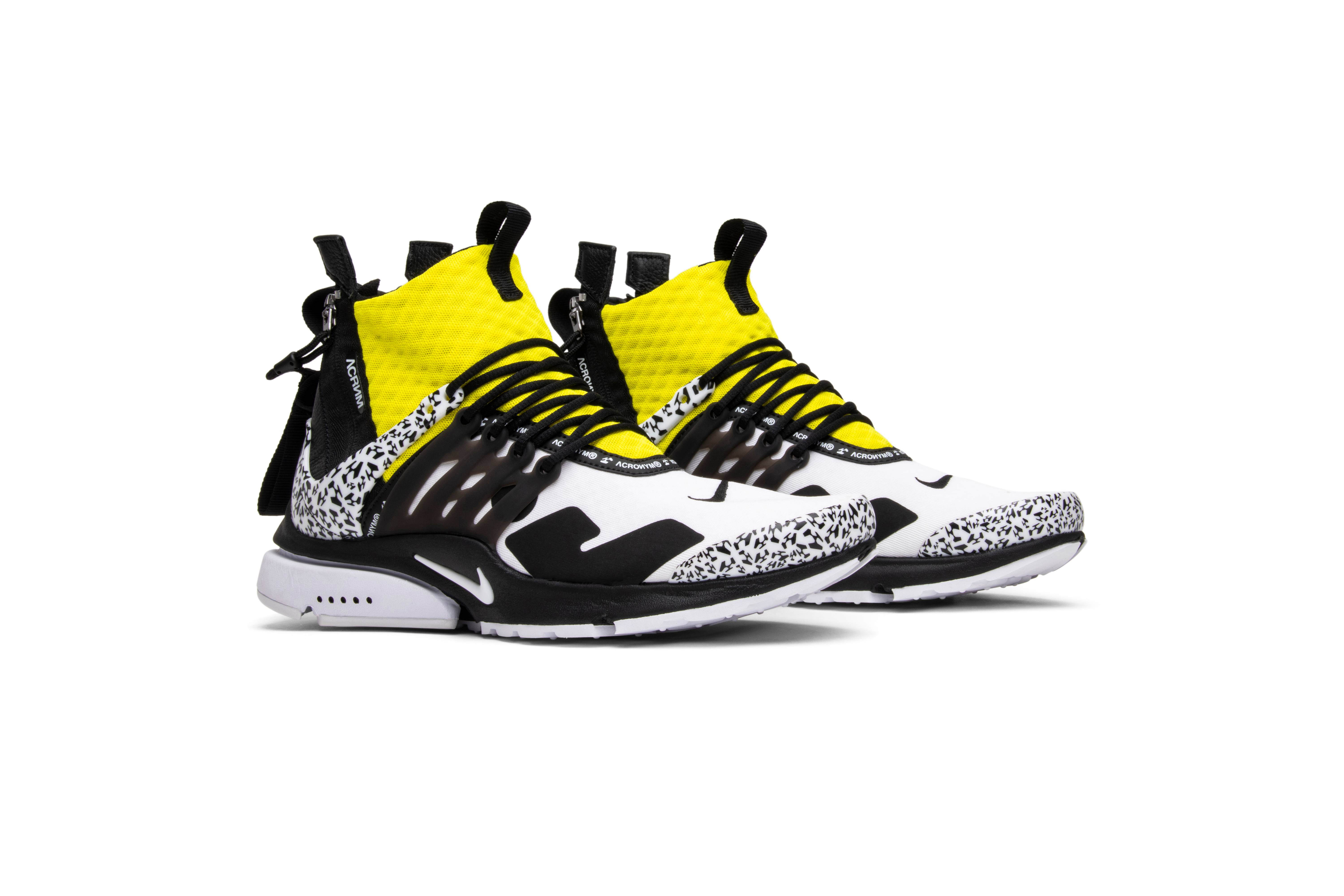 nike presto acronym yellow