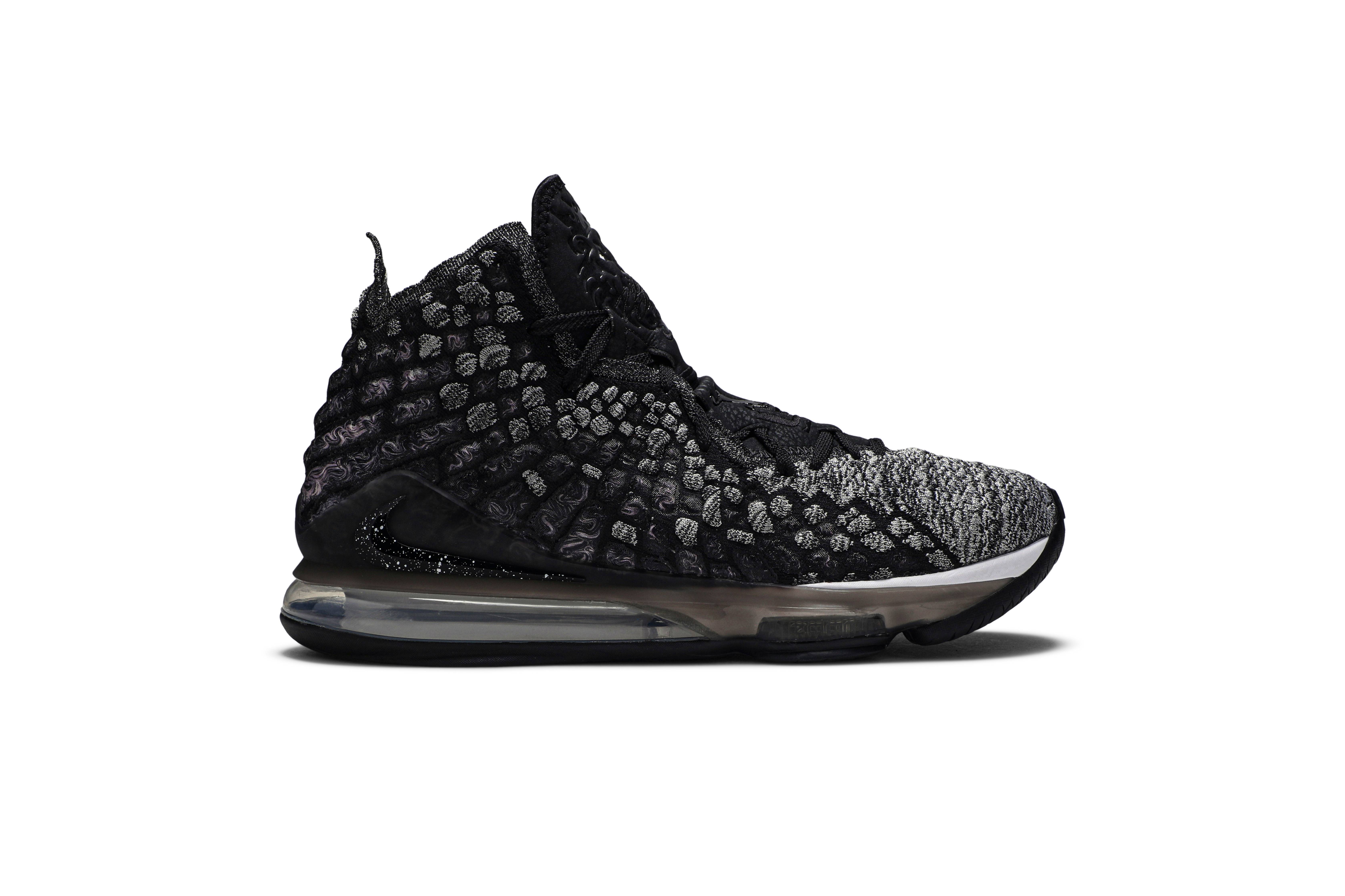 lebron xvii black and white