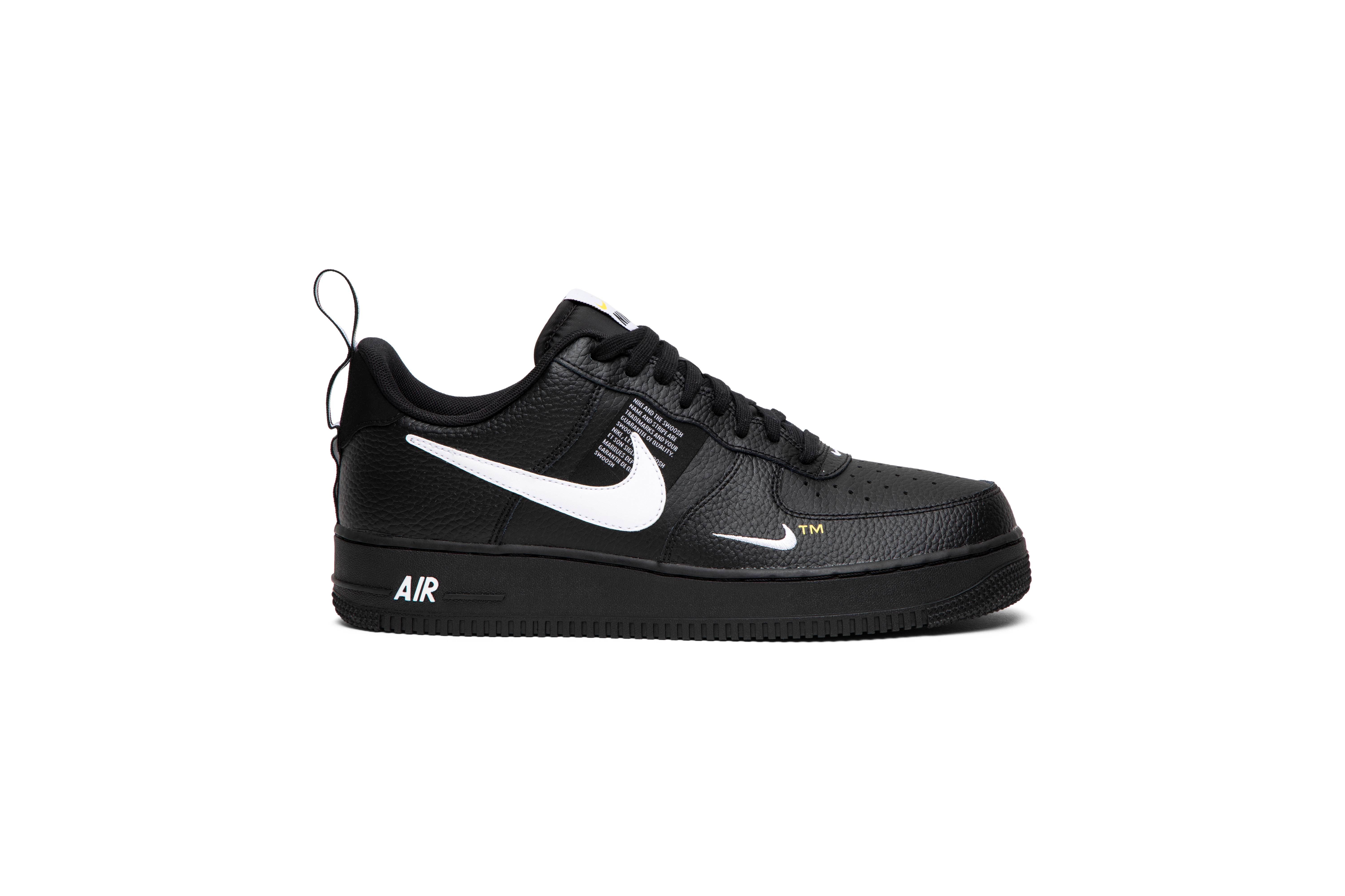 air force 1 utility low black white