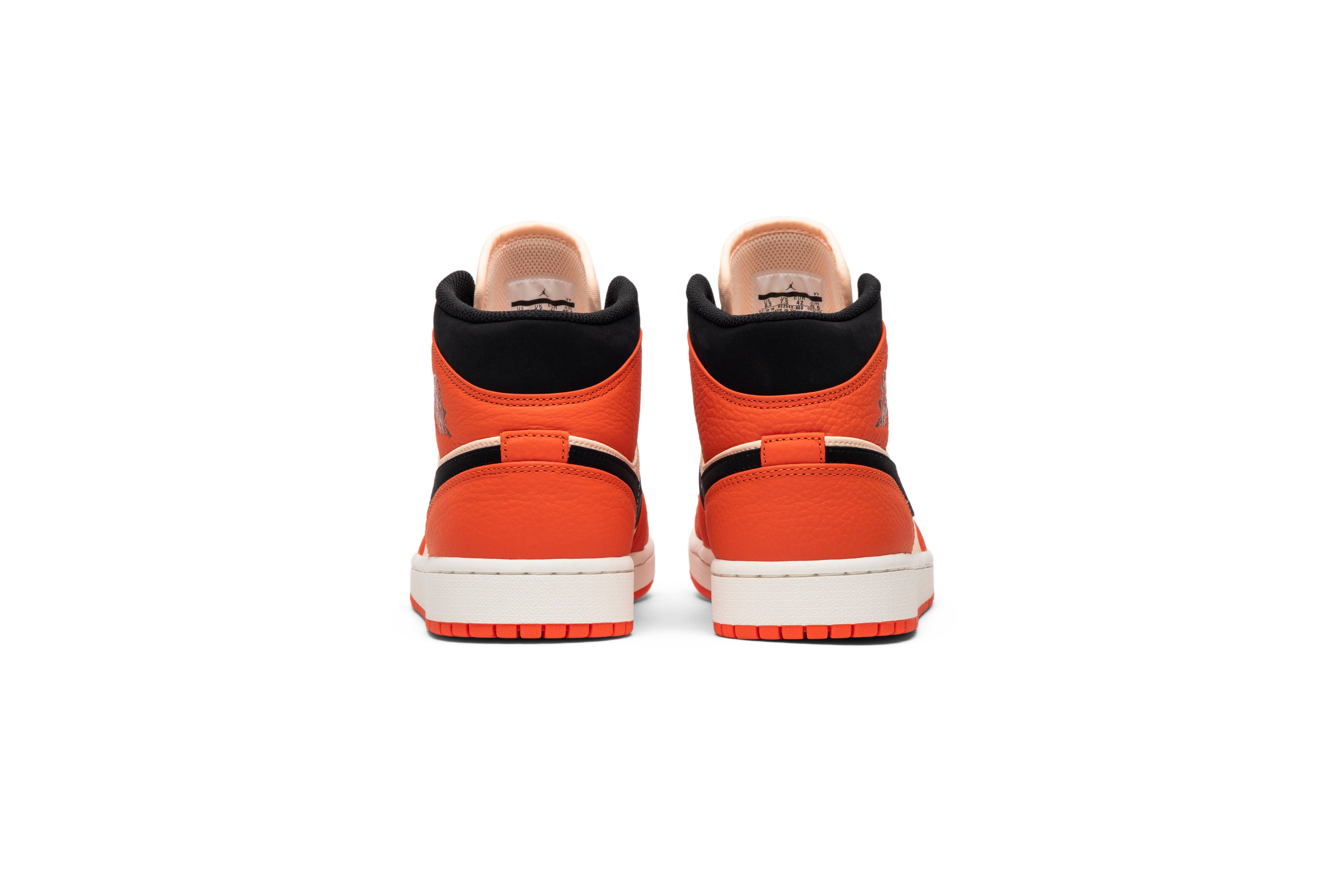 nike air jordan 1 mid team orange