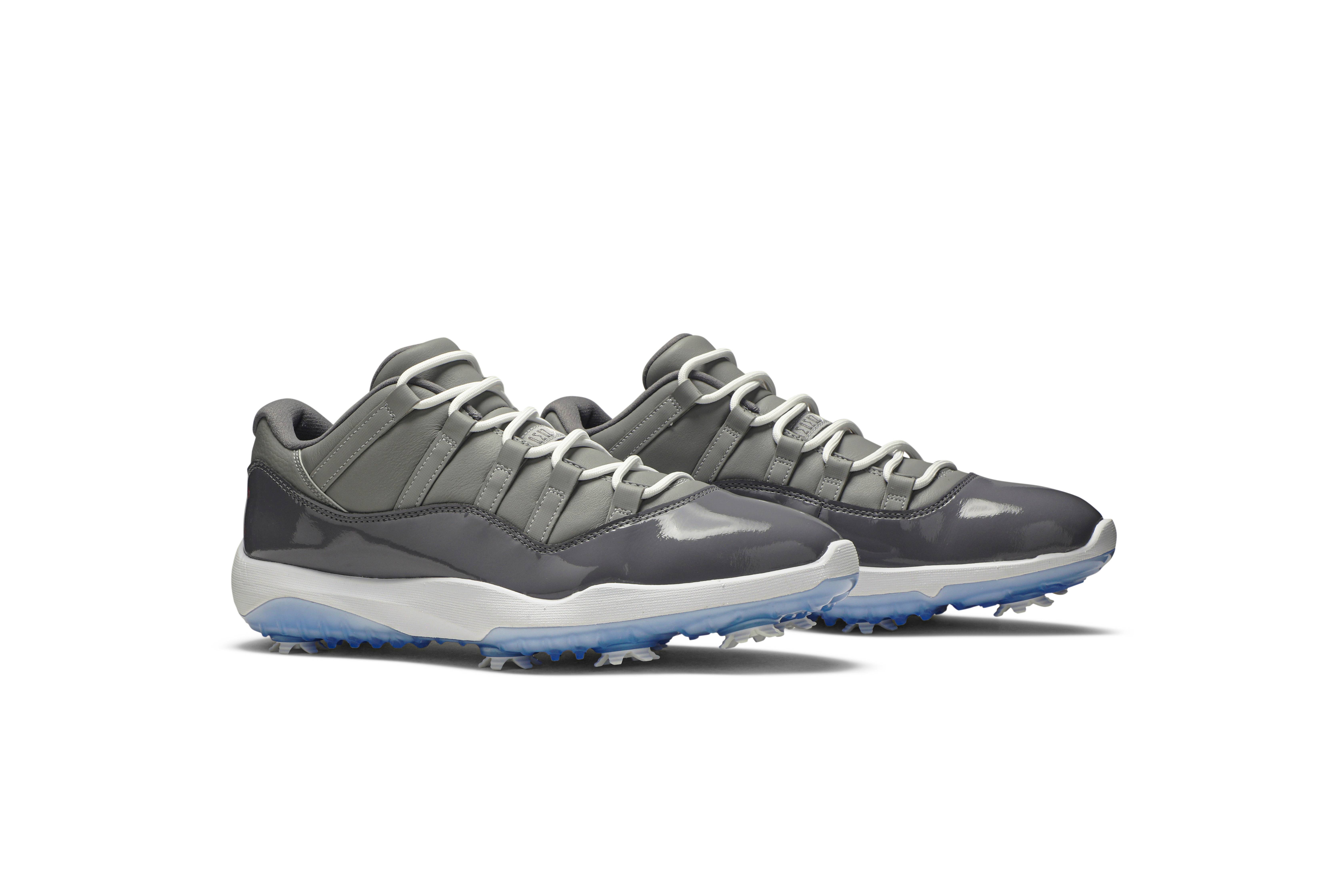 jordan 11 cool grey golf shoes