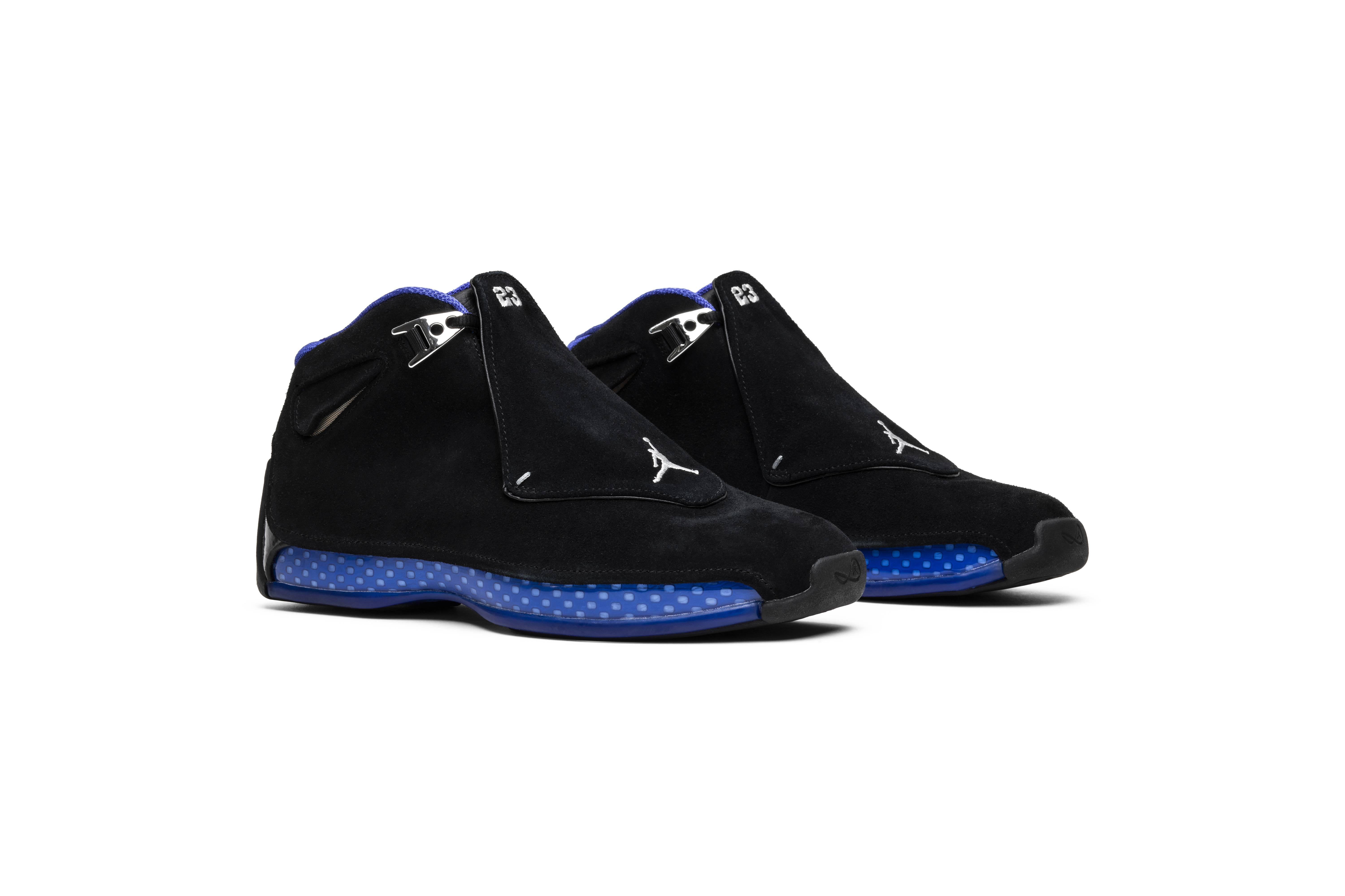 black blue jordan 18