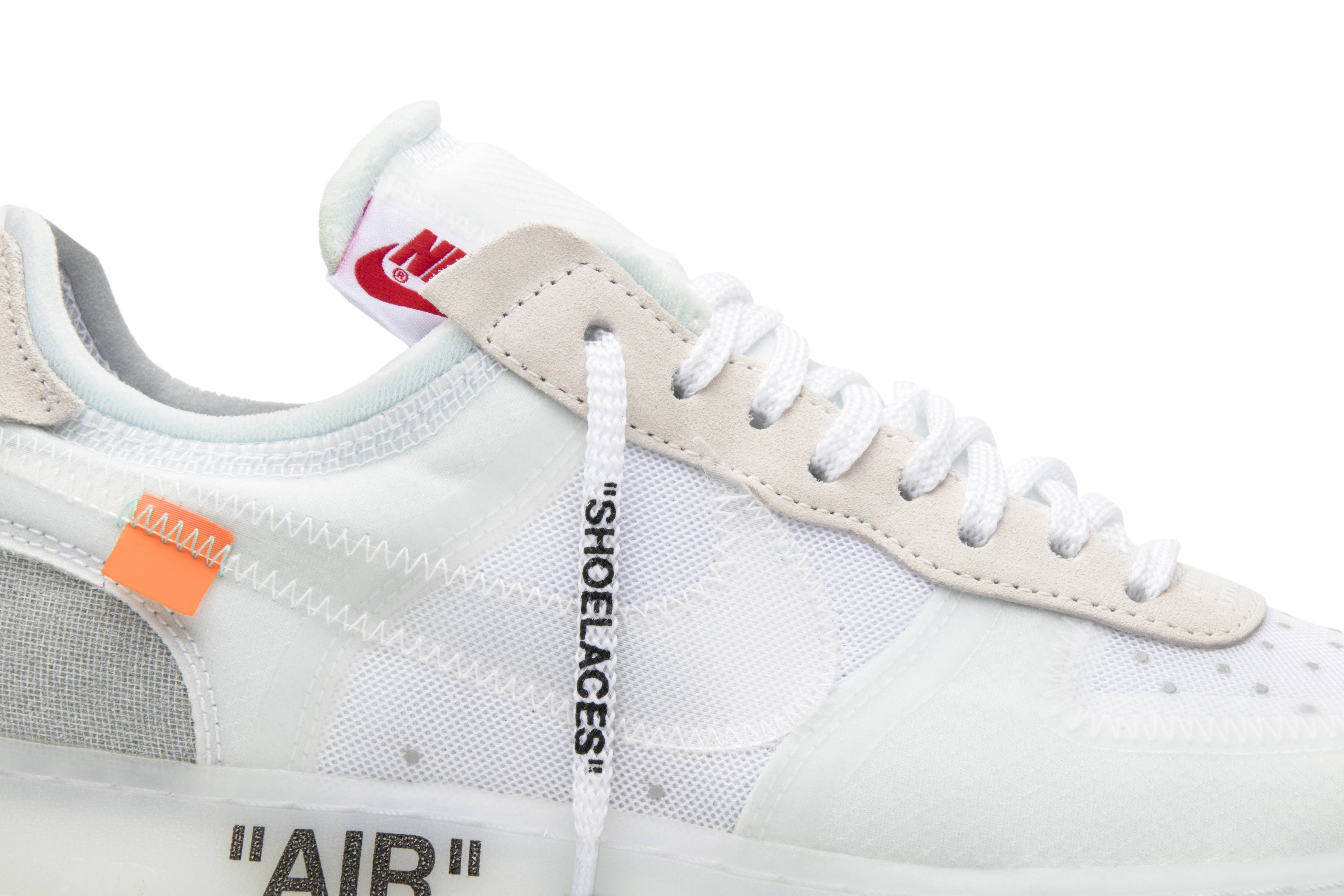 the ten off white air force