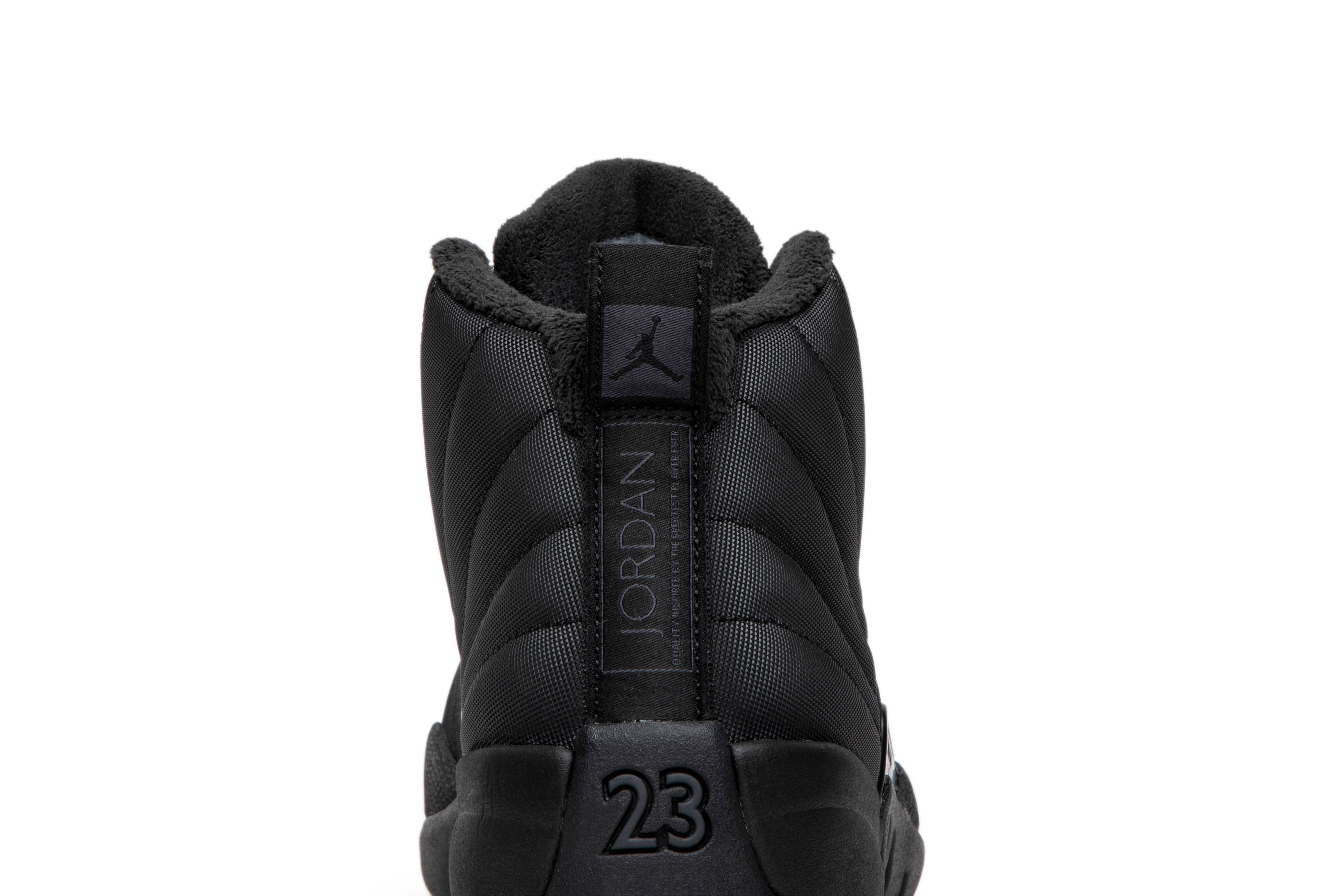 jordan 12 winterized triple black