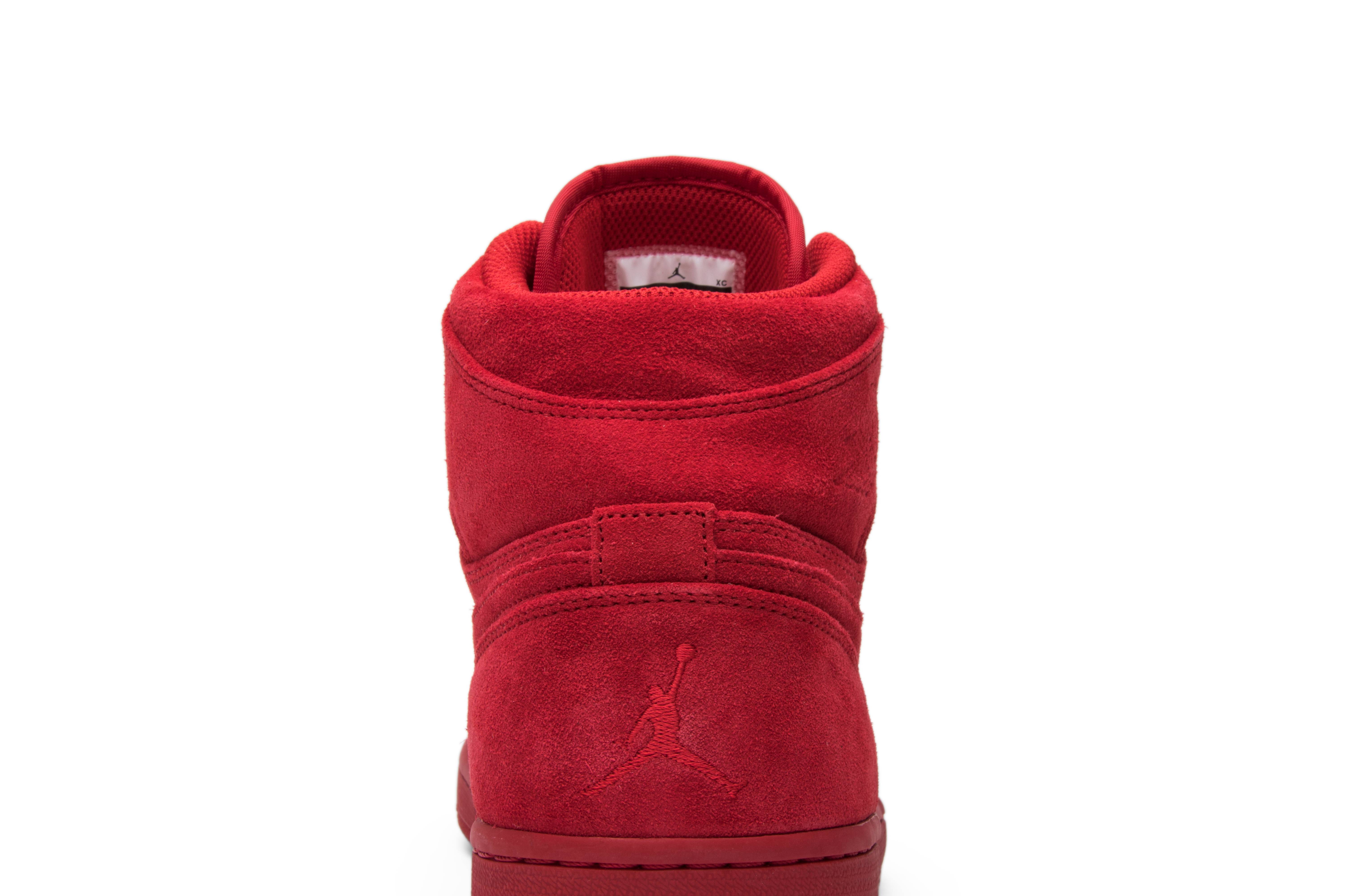 air jordan 1 retro high red suede