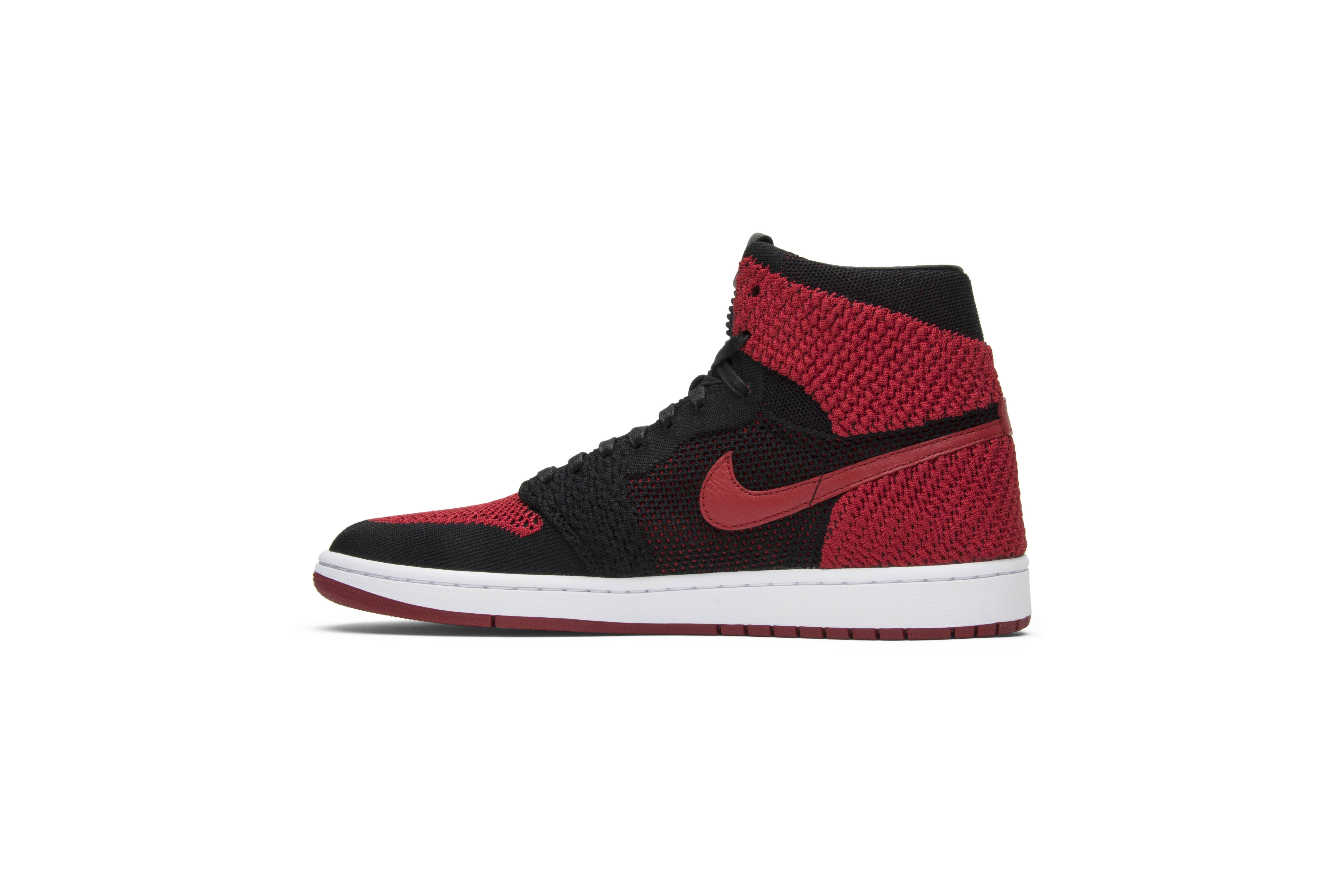 aj1 bred flyknit