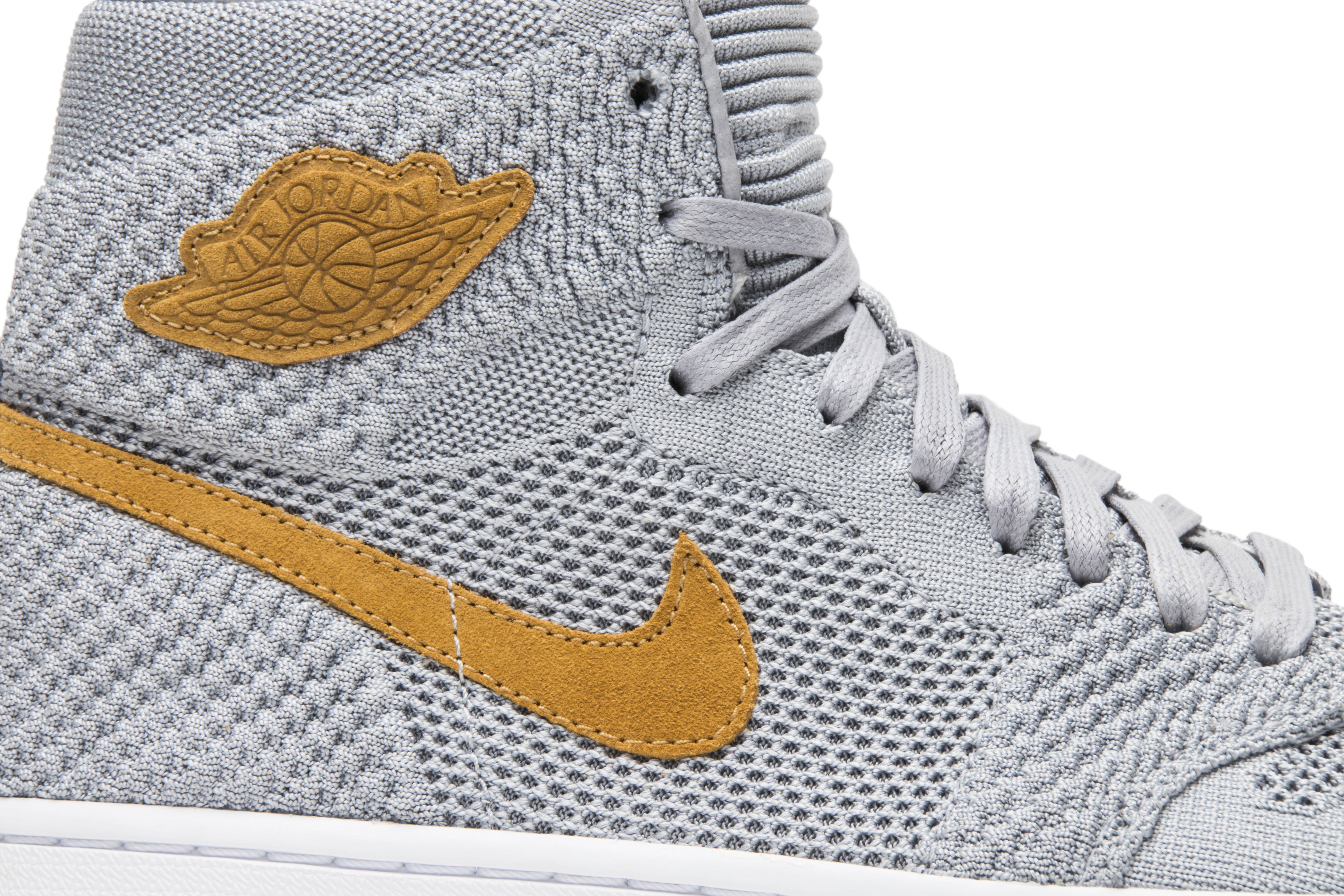 jordan retro 1 flyknit wolf grey