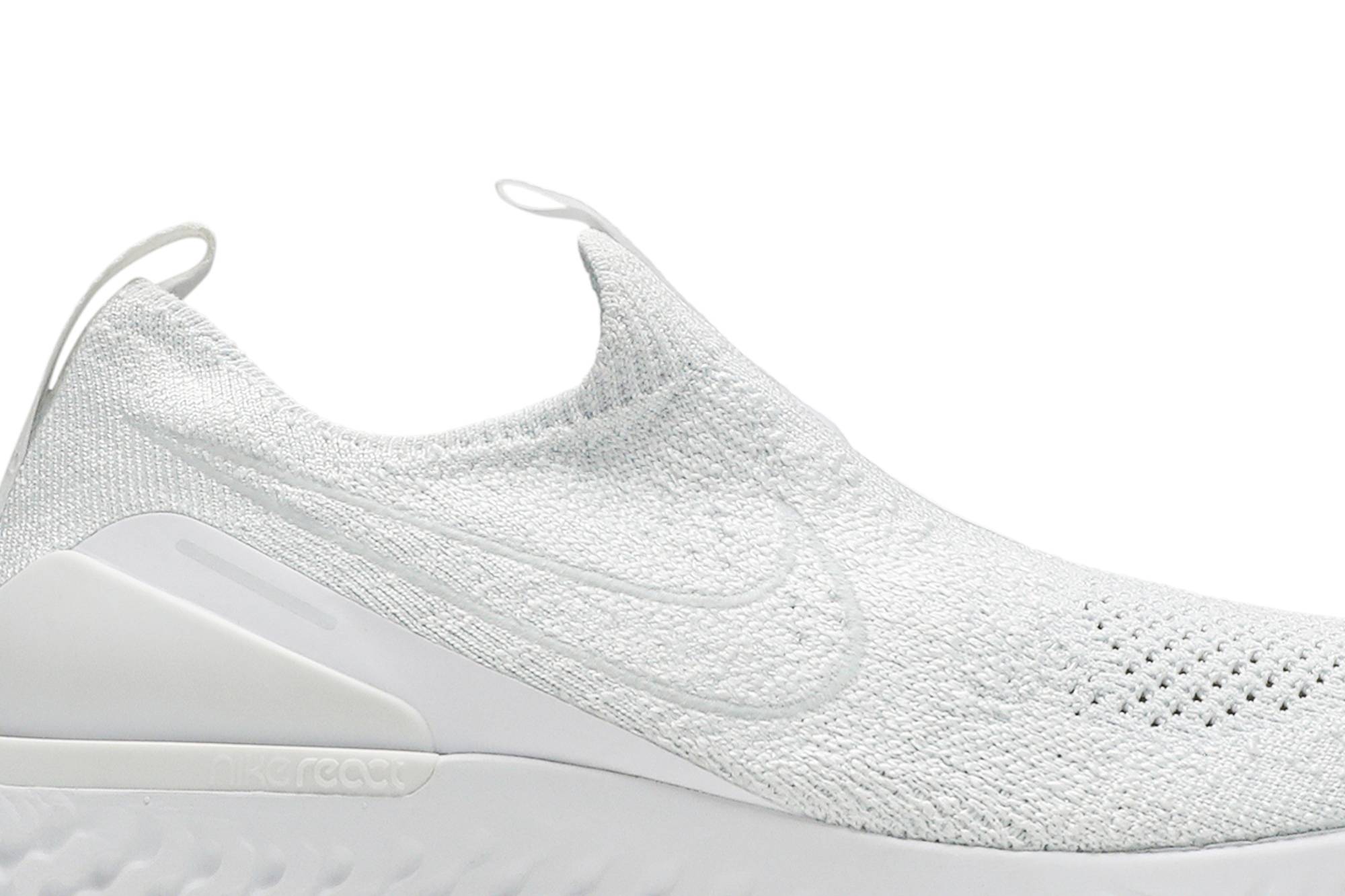 nike epic phantom react all white