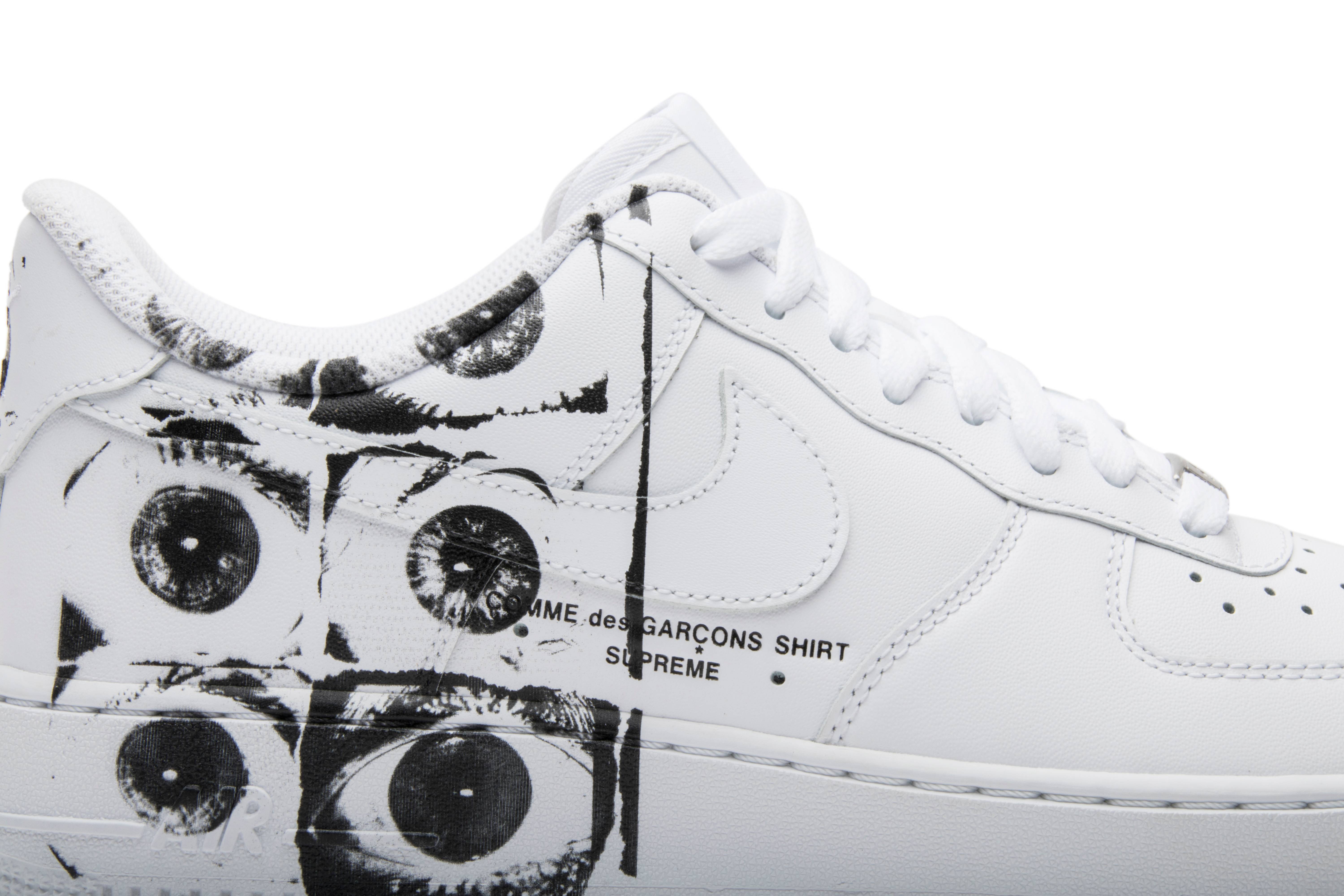 nike air force 1 low supreme comme des garcons shirt