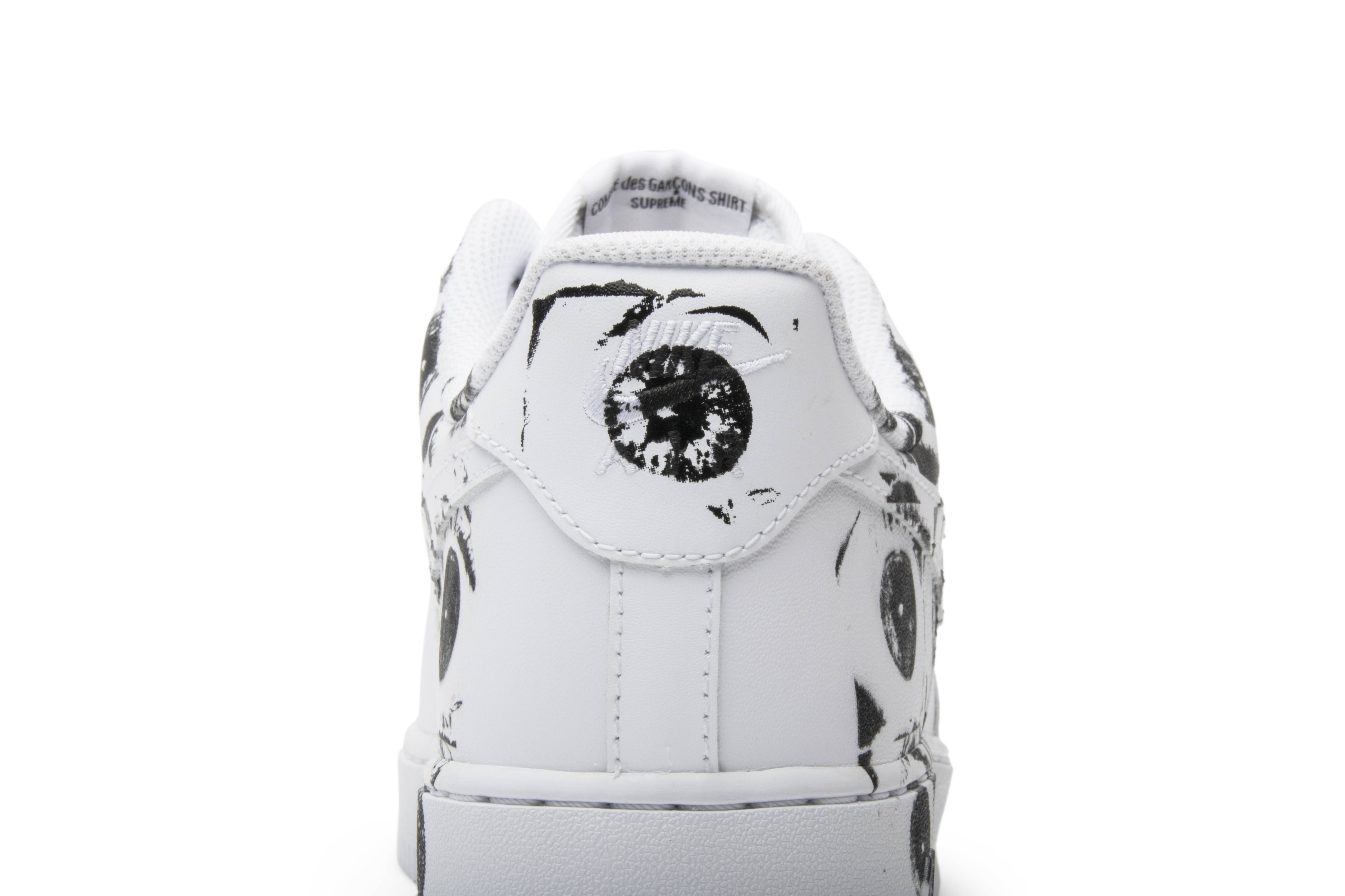 Supreme x Comme des Garçons x Nike Air Force 1 Low 'Shirt' - 923044-100 -  Novelship