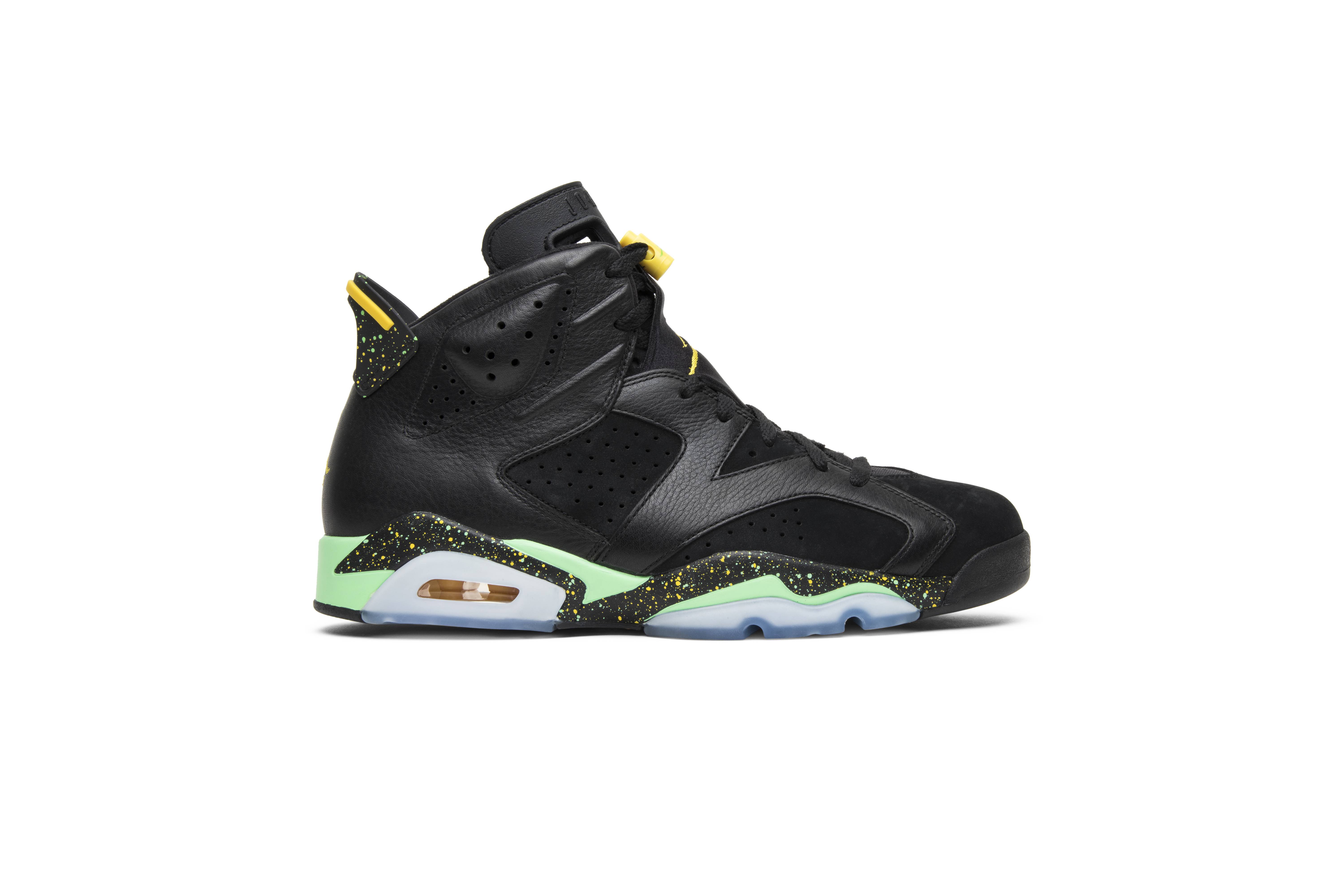 green and yellow jordan 6