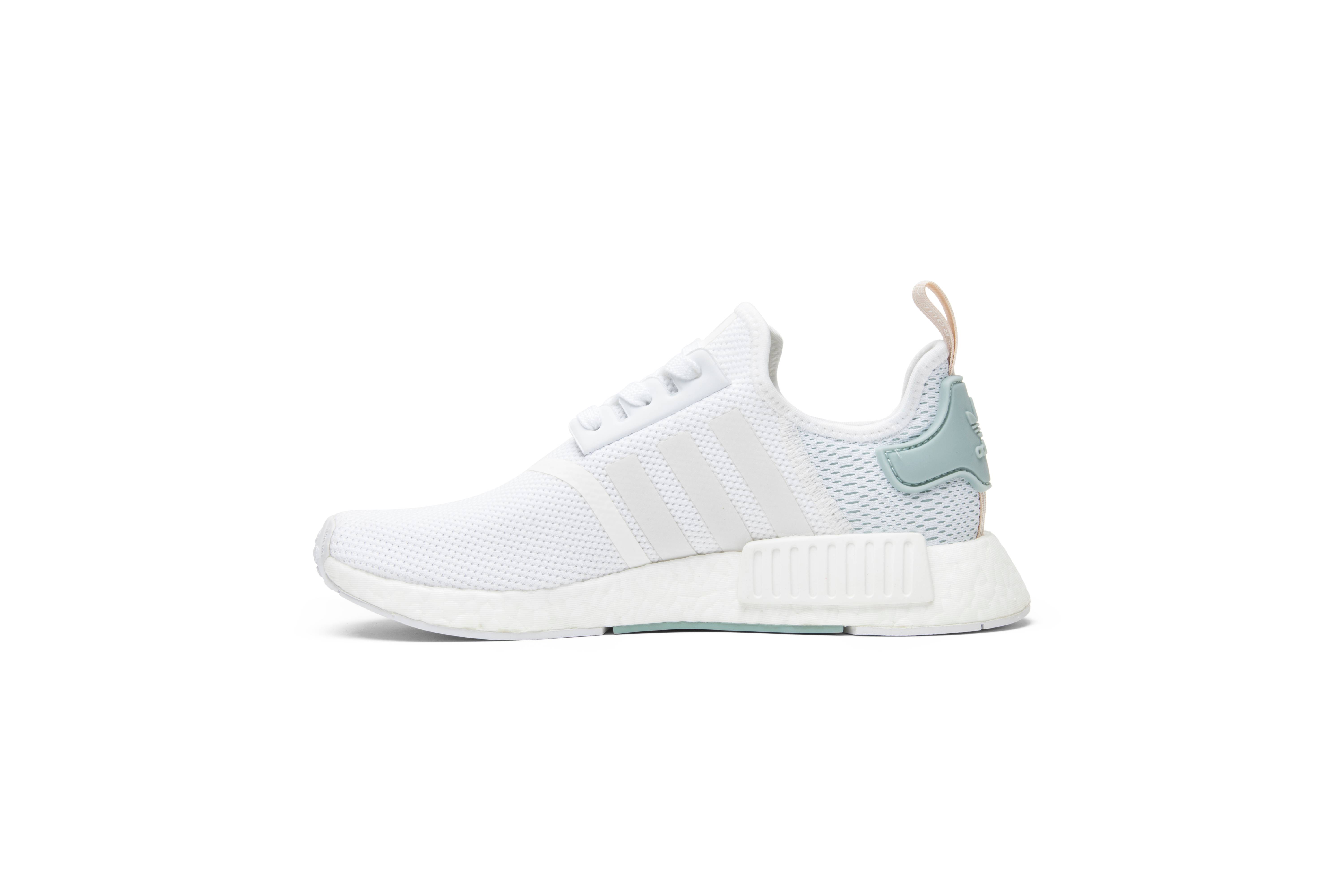 nmd r1 white tactile green