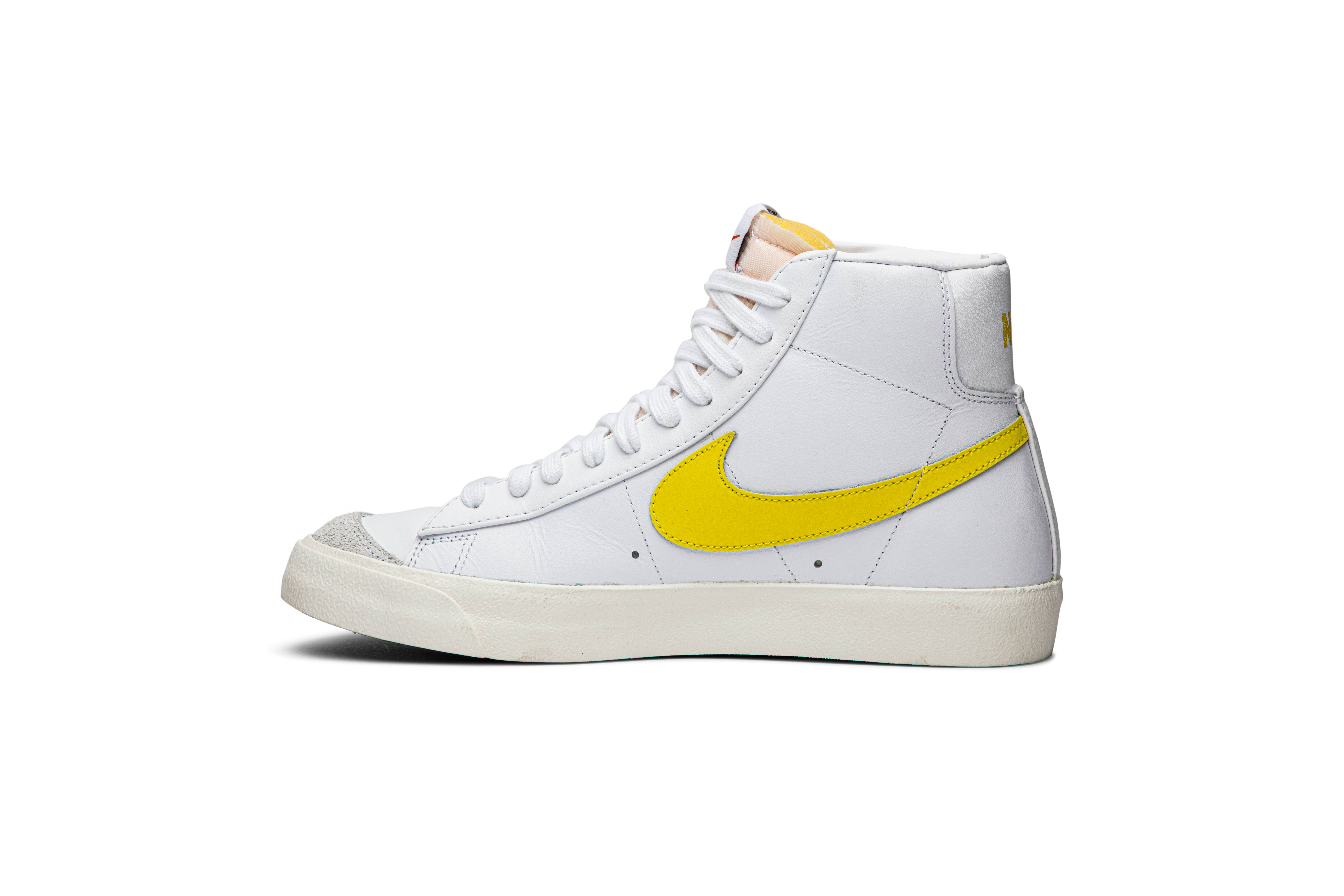 nike blazer mid optic yellow