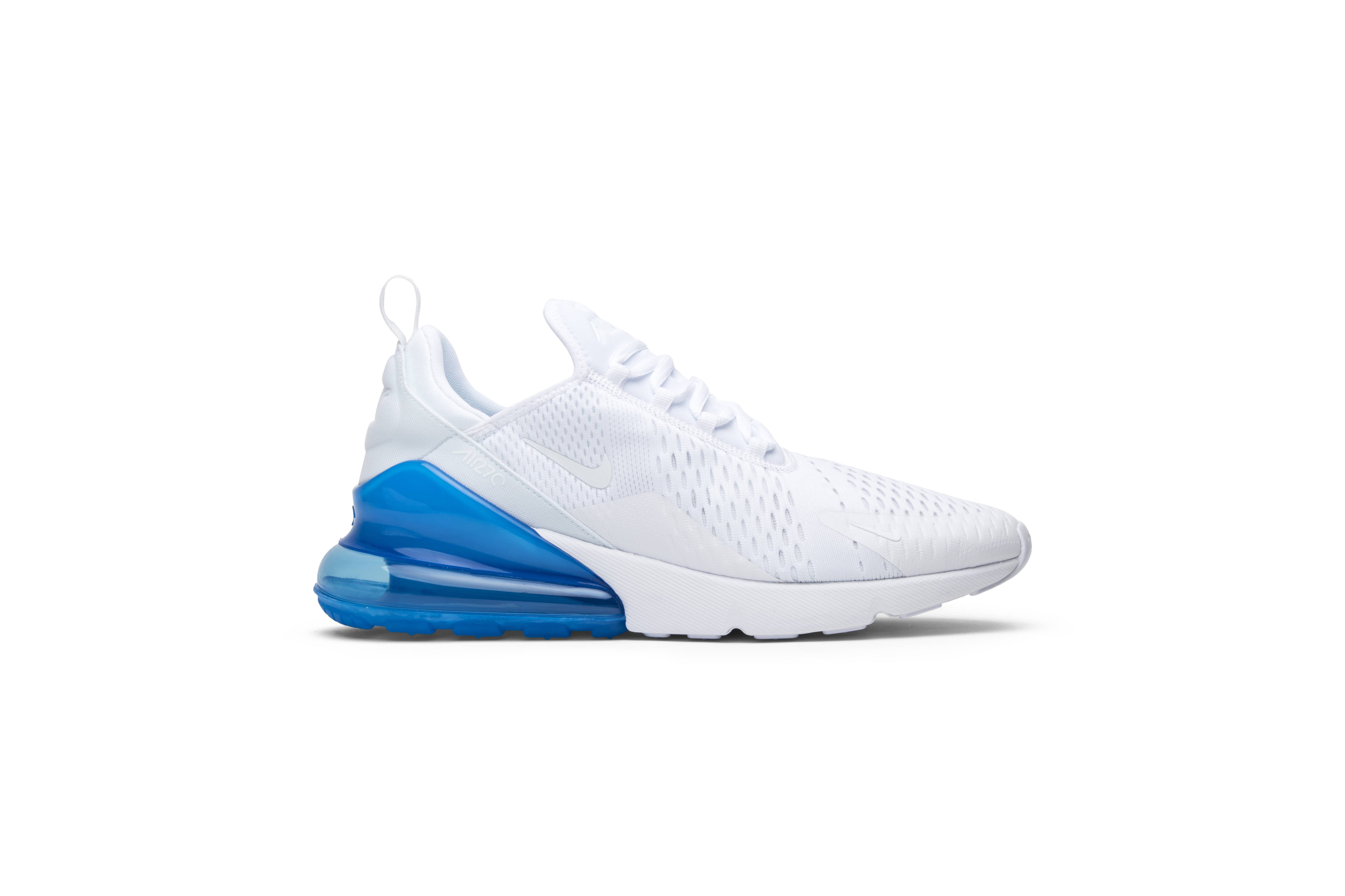 nike air 270 white and blue