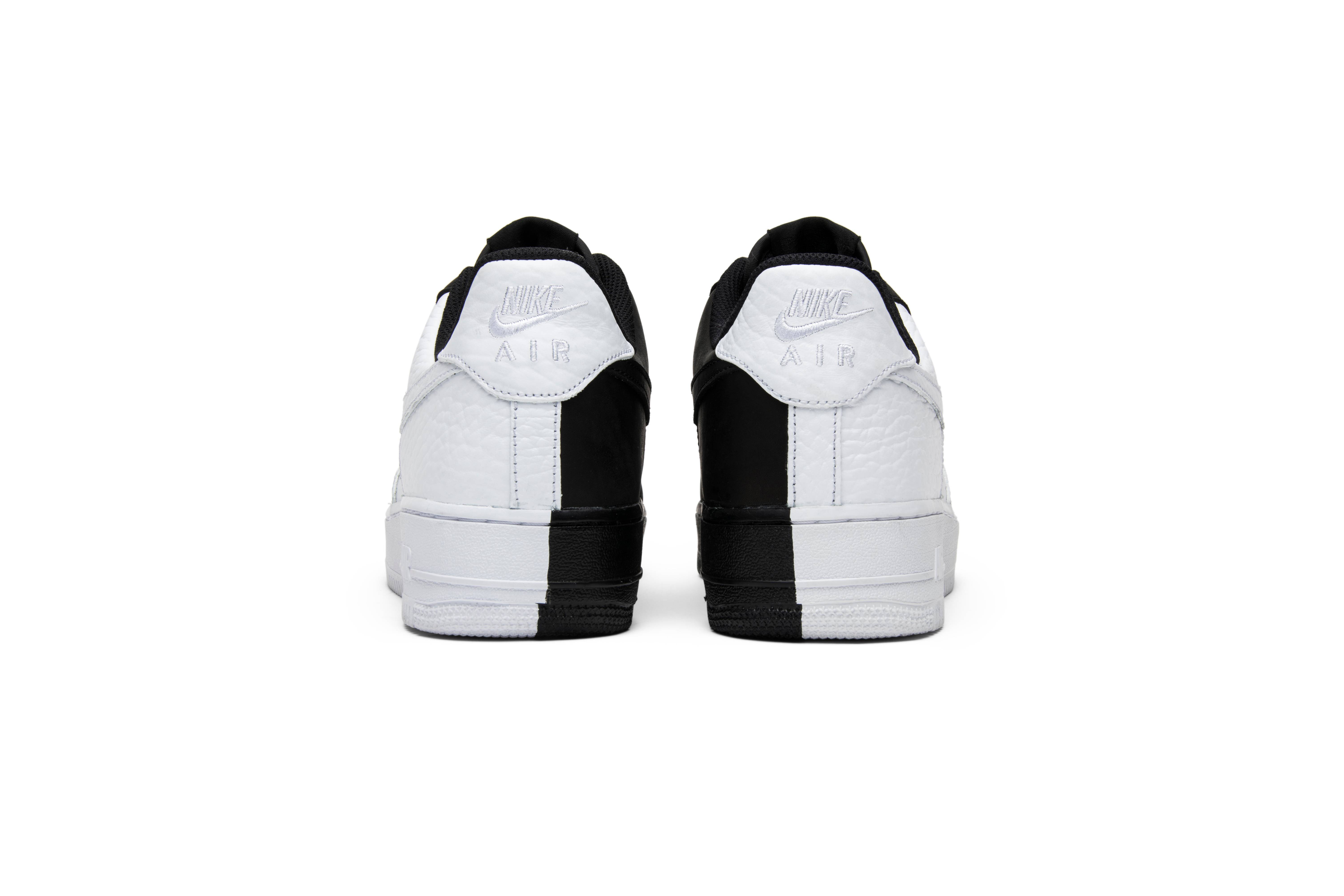 nike air force 1 low split white black