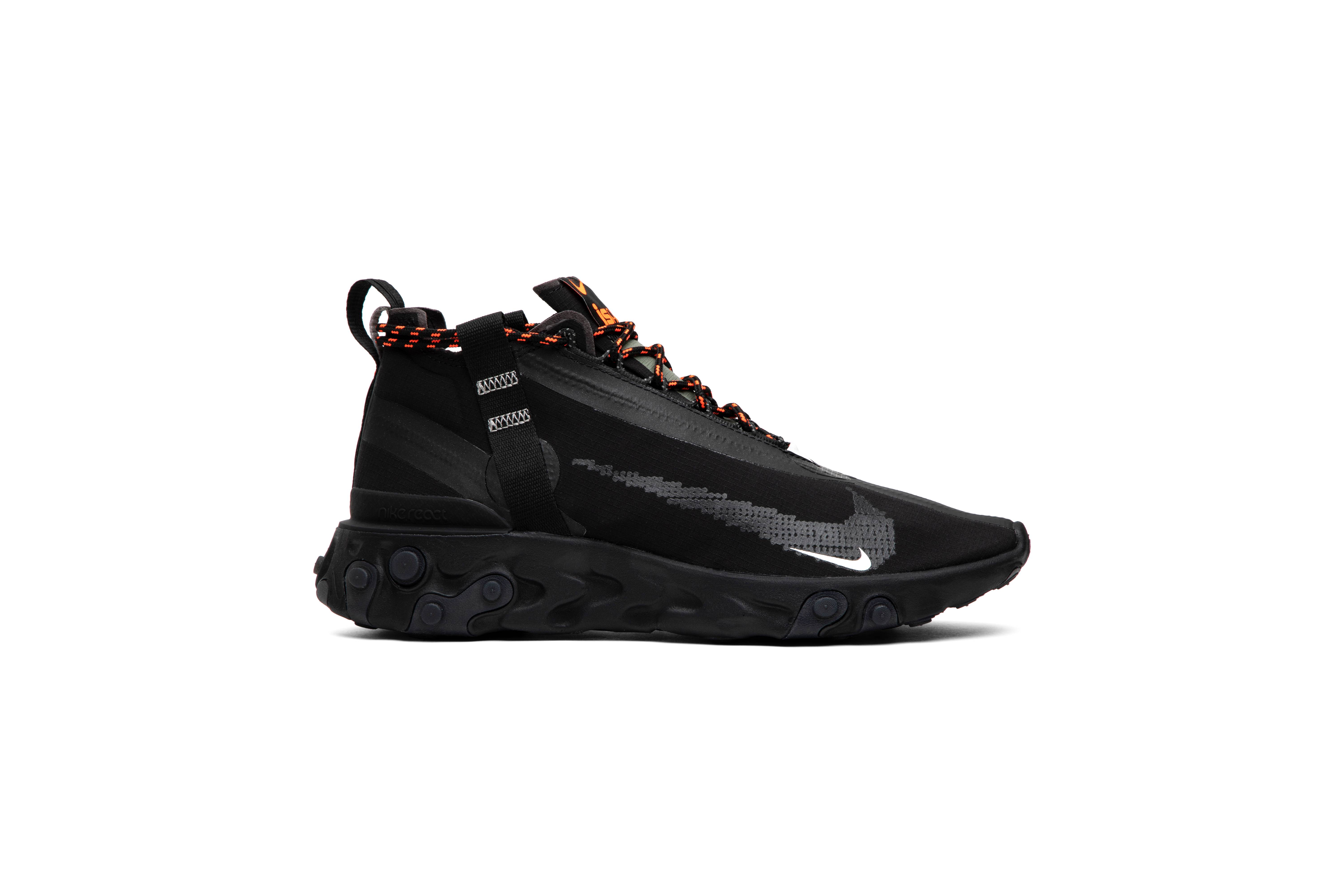 nike ispa react mid black