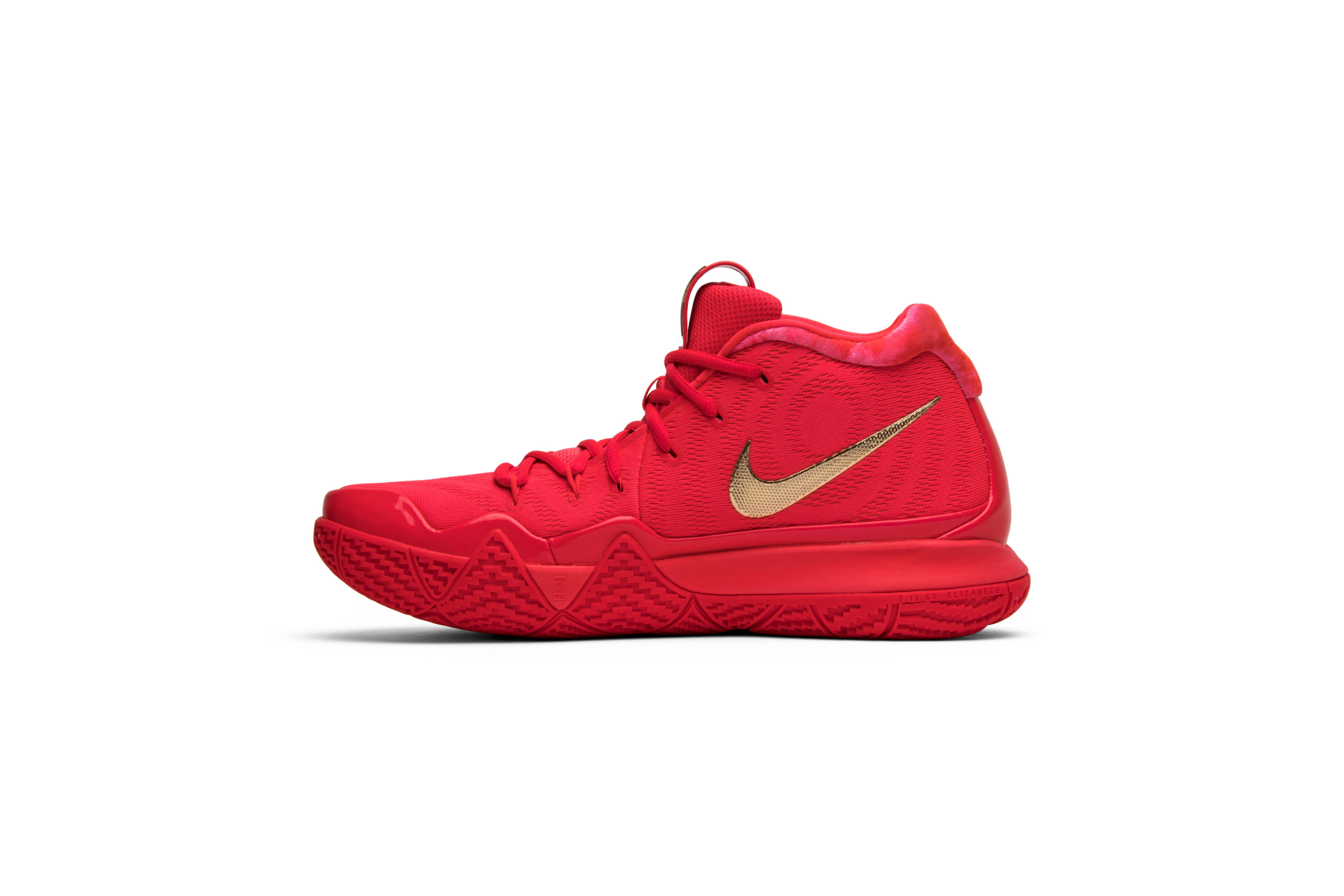 kyrie 4 shoes red