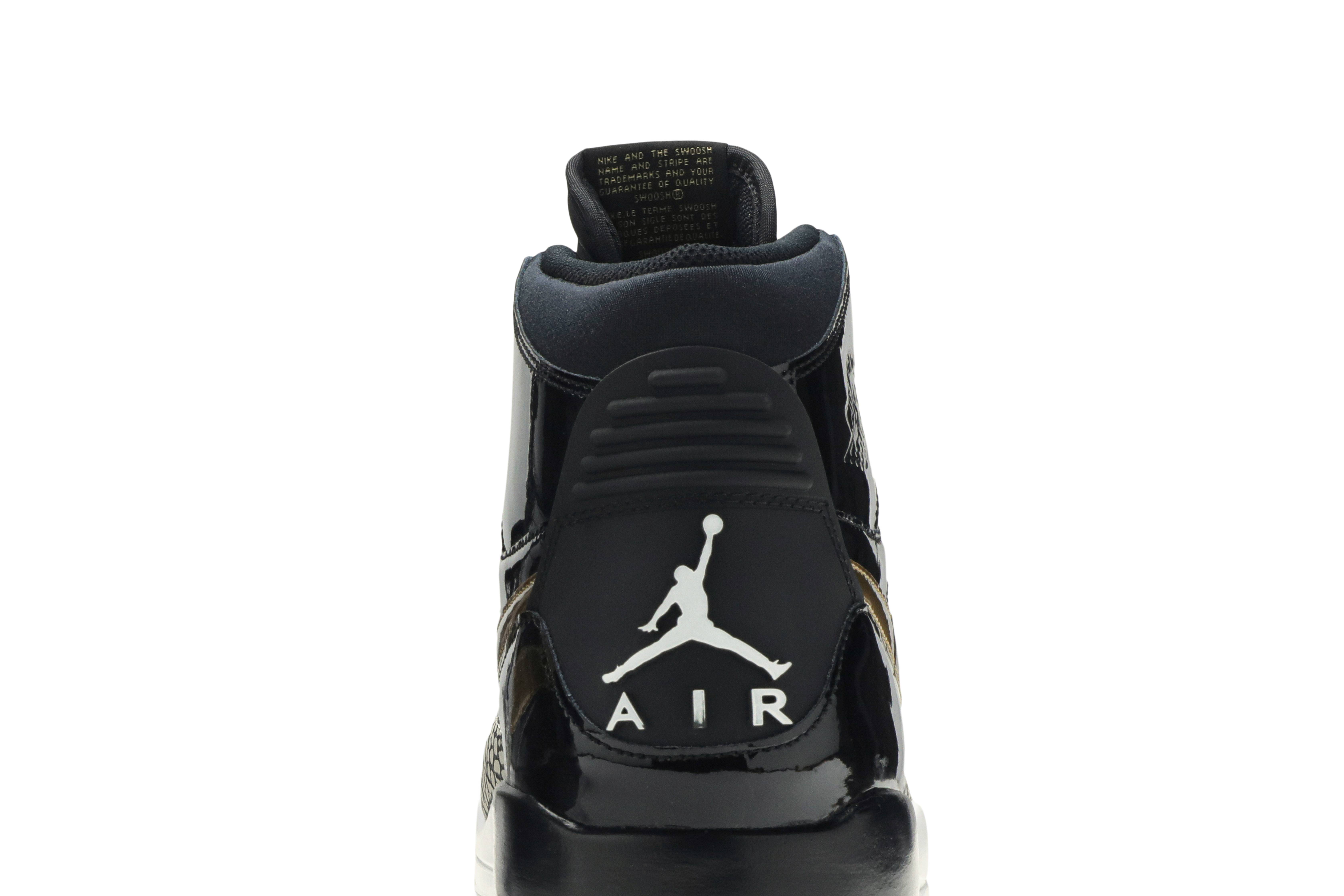 Air Jordan Legacy 312 Black Gold Patent 